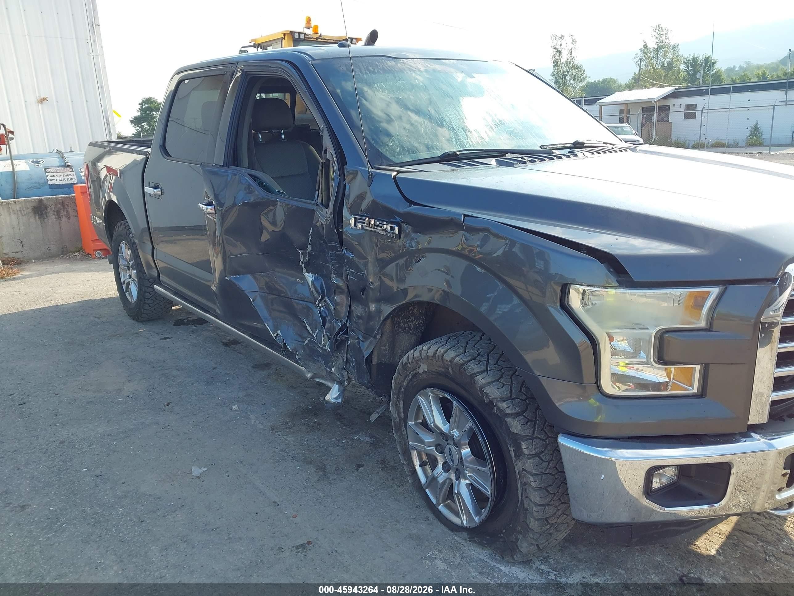 2015 Ford F150 Supercrew Gray vin: 1FTEW1EG8FFB18223
