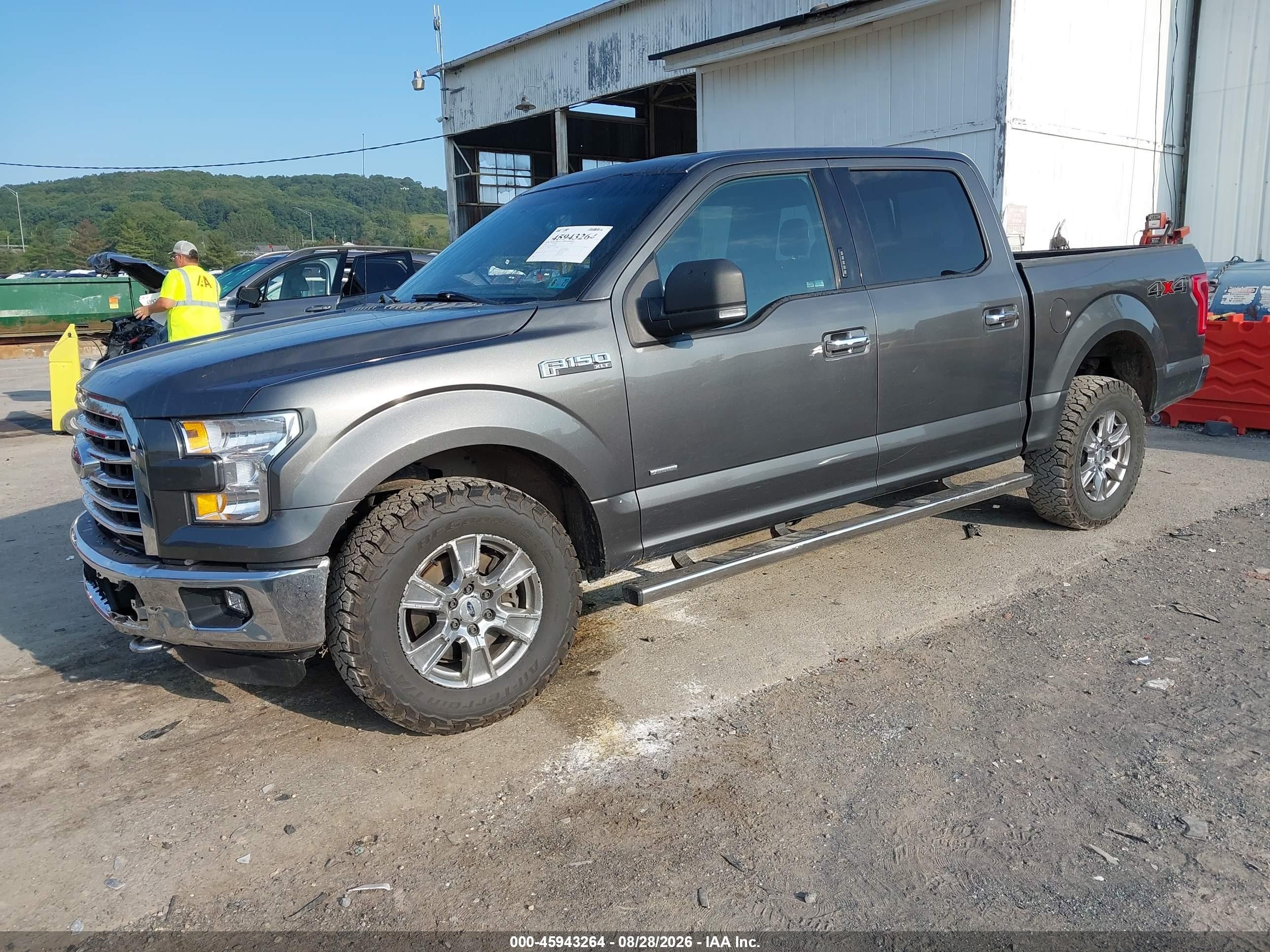 2015 Ford F150 Supercrew Gray vin: 1FTEW1EG8FFB18223