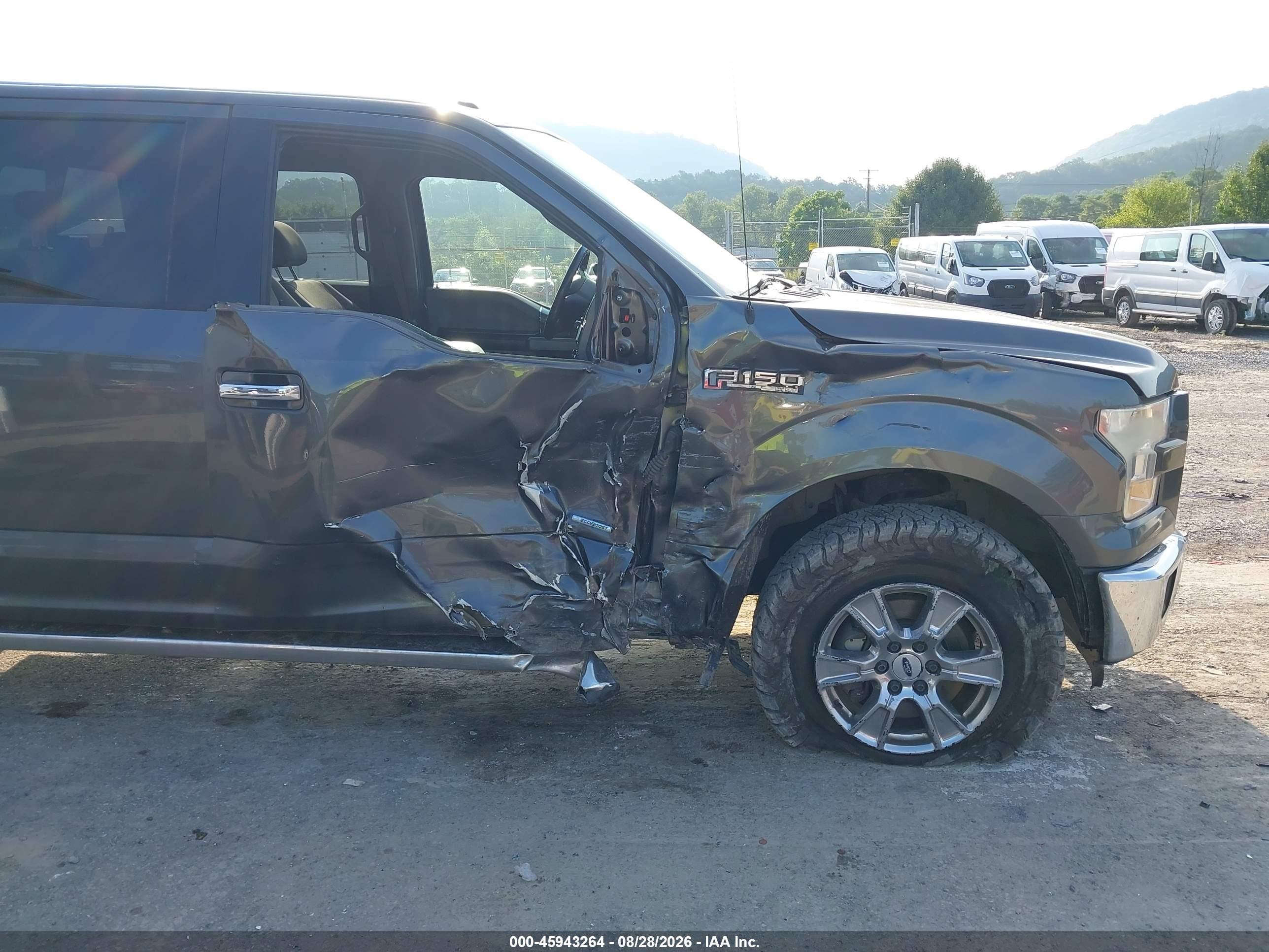 2015 Ford F150 Supercrew Gray vin: 1FTEW1EG8FFB18223