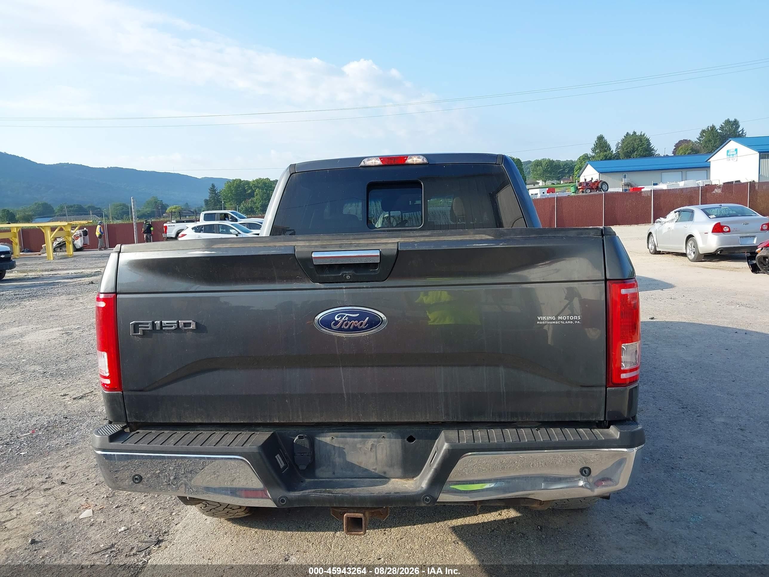 2015 Ford F150 Supercrew Gray vin: 1FTEW1EG8FFB18223