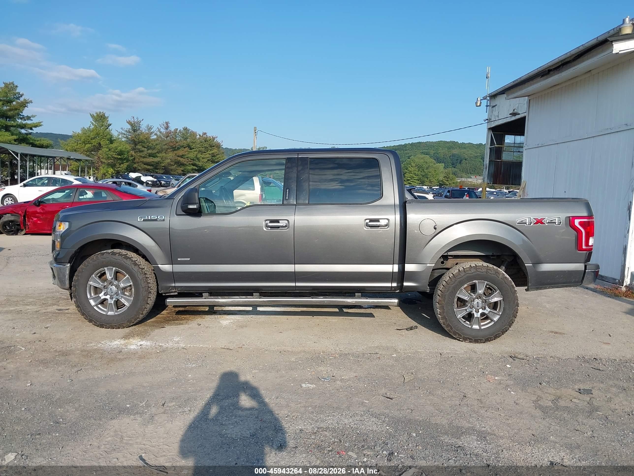 2015 Ford F150 Supercrew Gray vin: 1FTEW1EG8FFB18223