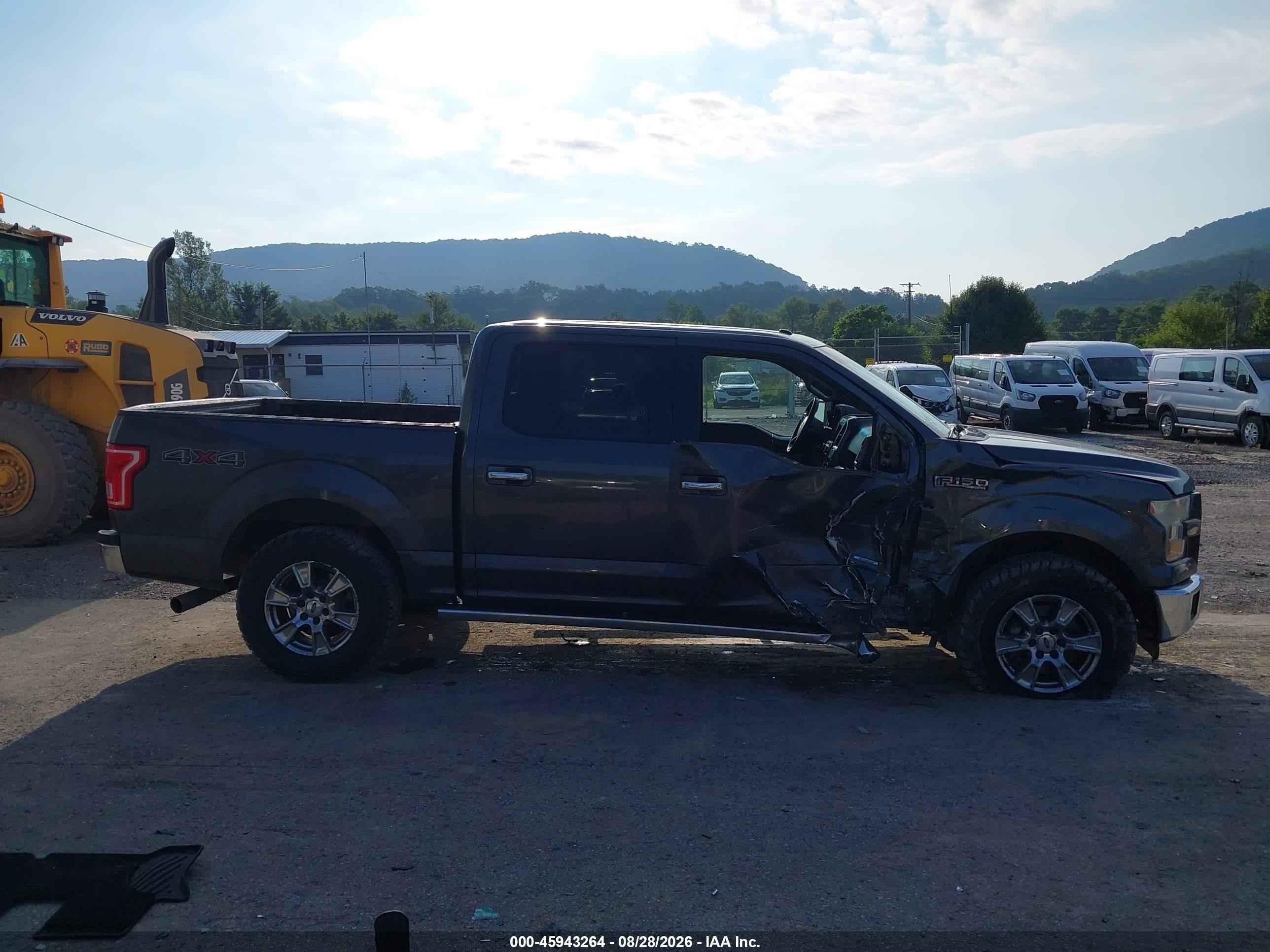 2015 Ford F150 Supercrew Gray vin: 1FTEW1EG8FFB18223