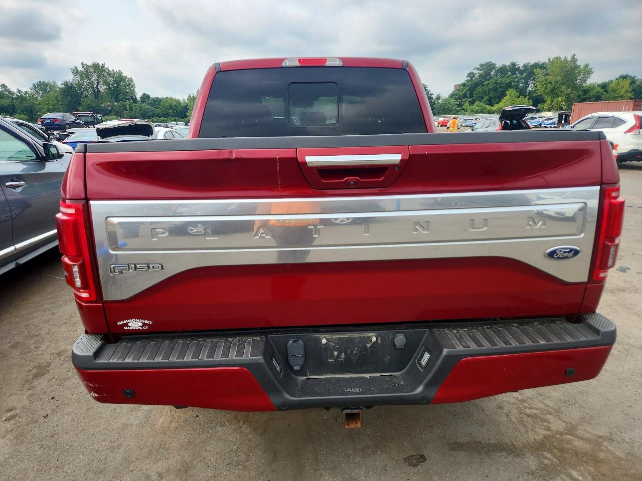 2015 Ford F150 Supercrew Red vin: 1FTEW1EG8FFB18240