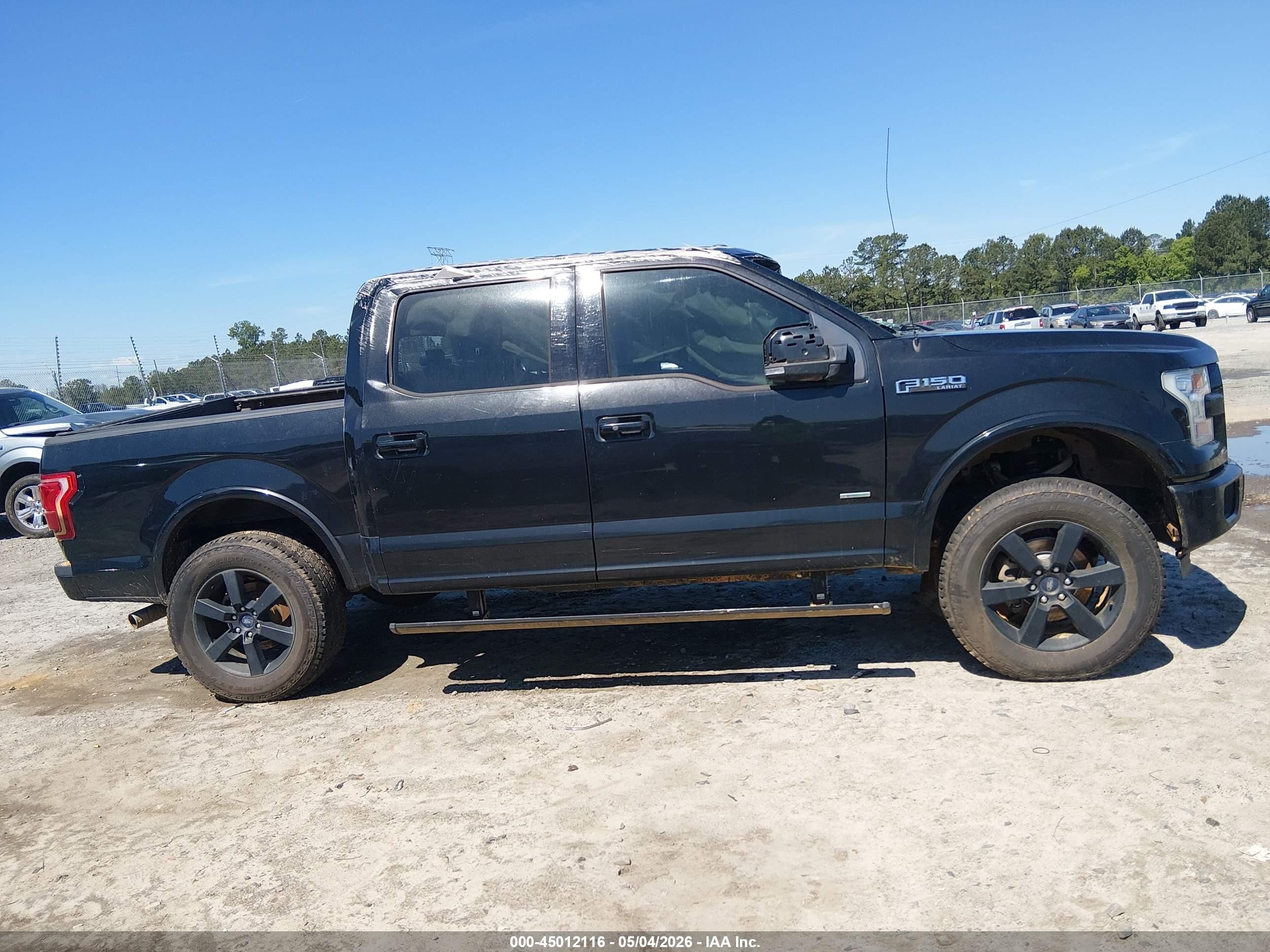 2015 Ford F-150 Lariat Black vin: 1FTEW1EG8FFB55076