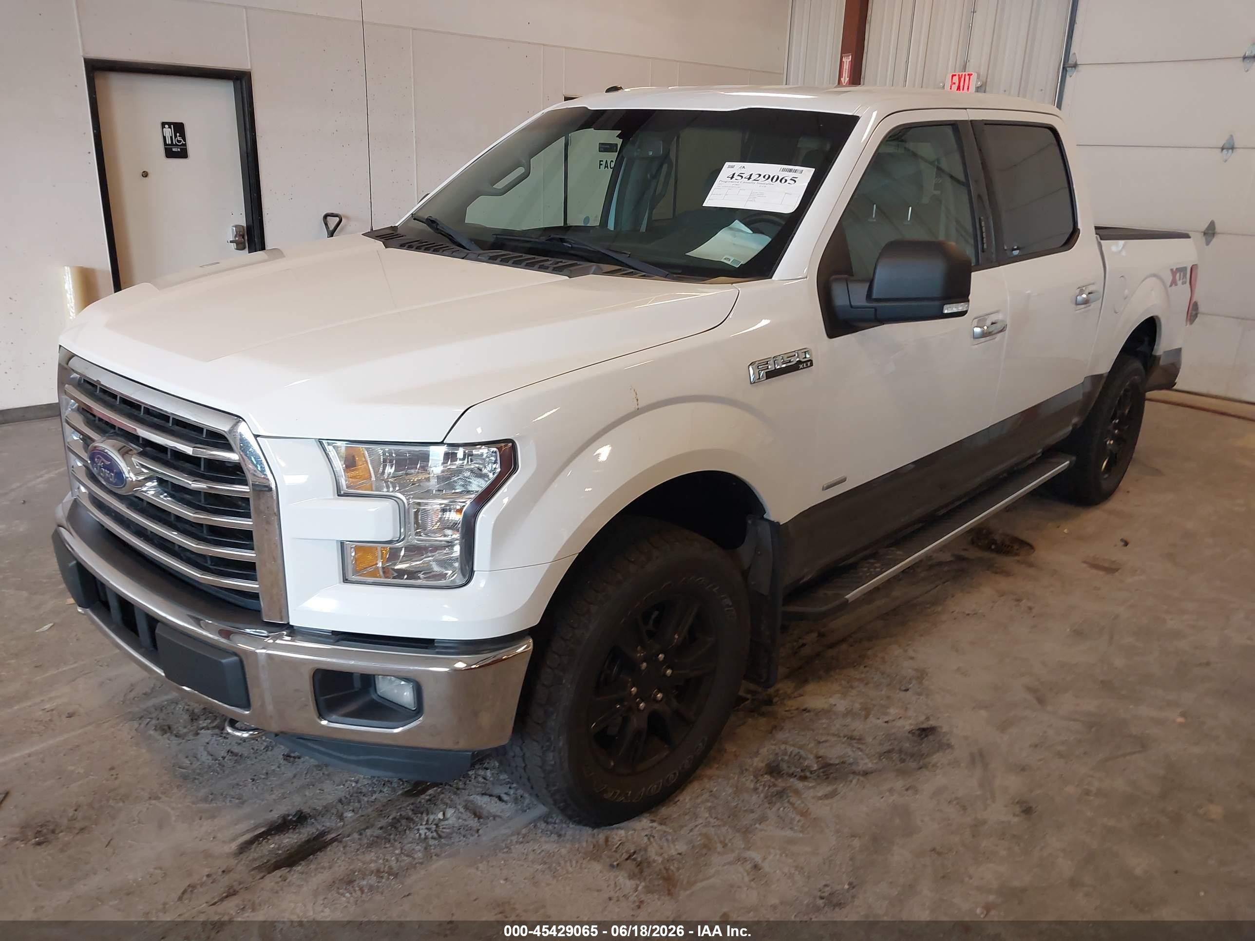 2015 Ford F-150 Xlt White vin: 1FTEW1EG8FFB72461