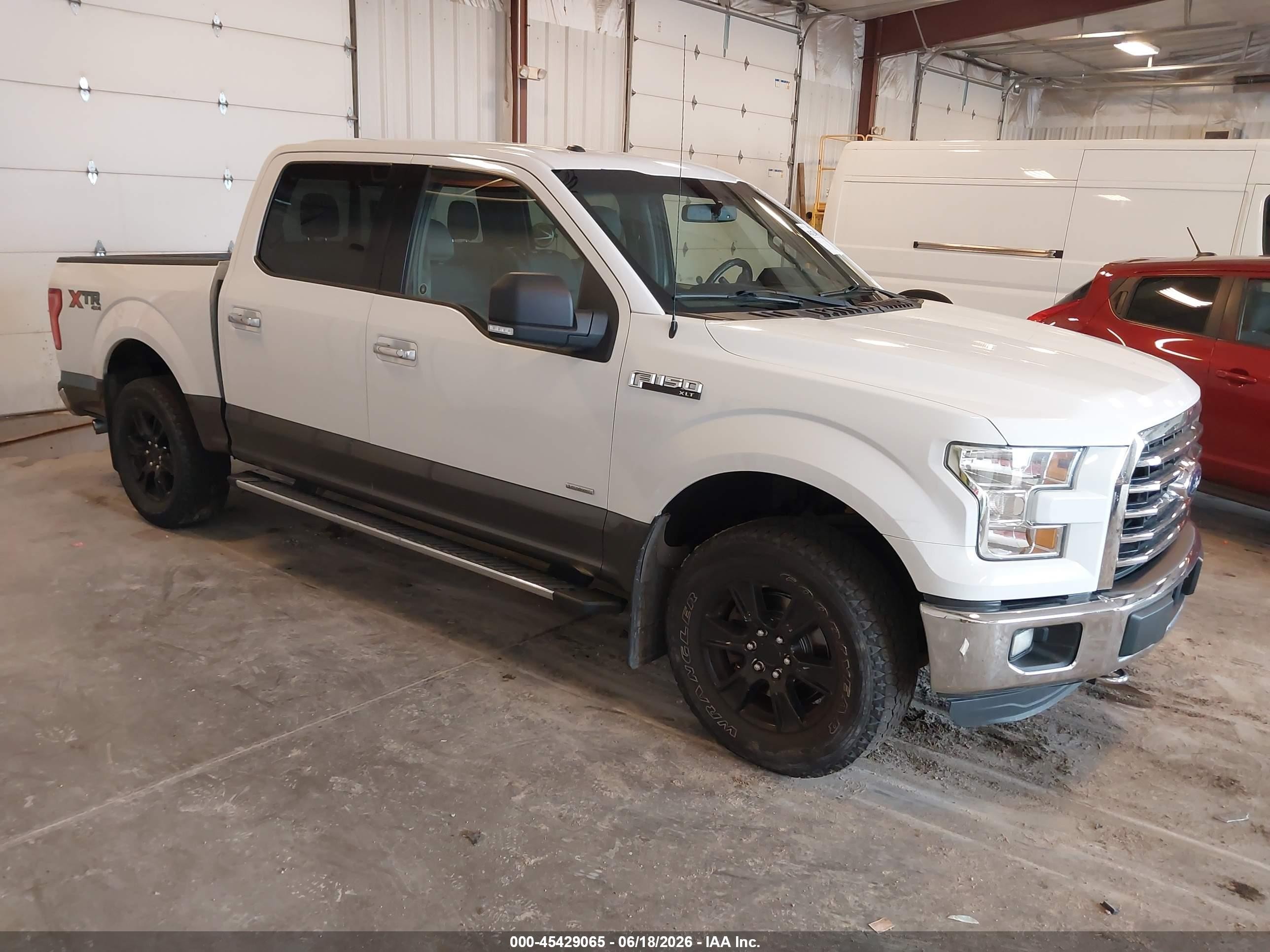 2015 Ford F-150 Xlt White vin: 1FTEW1EG8FFB72461