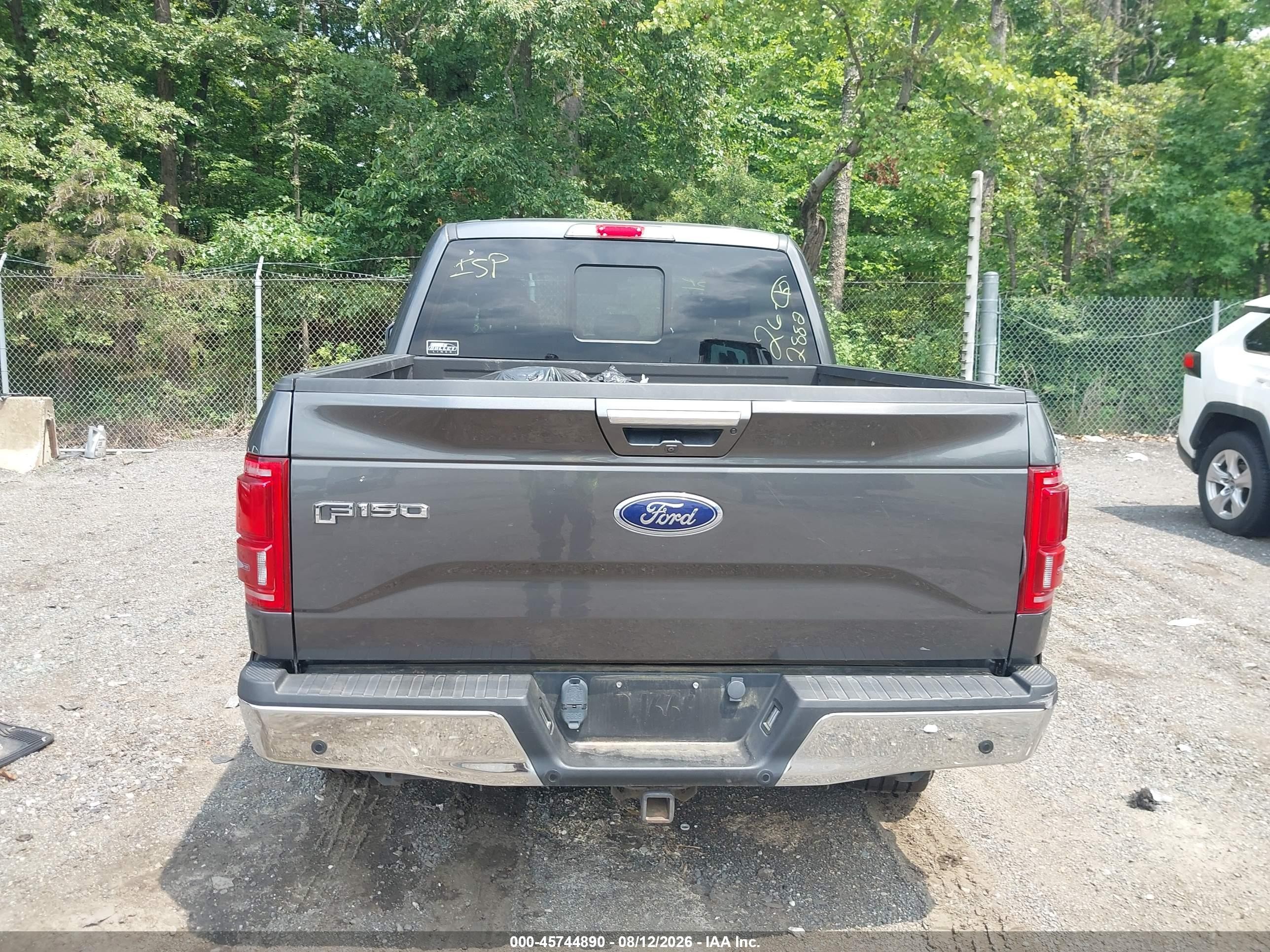 2015 Ford F-150 Lariat Gray vin: 1FTEW1EG8FFB95724