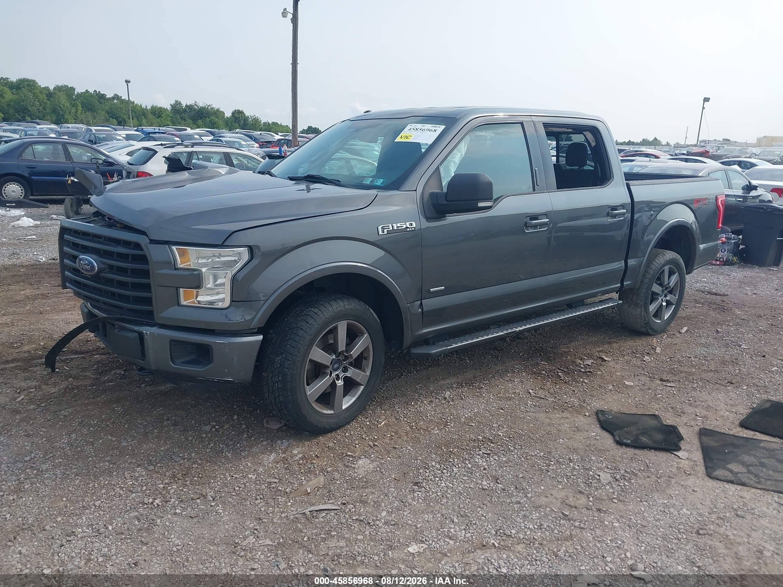 2015 Ford F-150 Xlt Gray vin: 1FTEW1EG8FFC02378