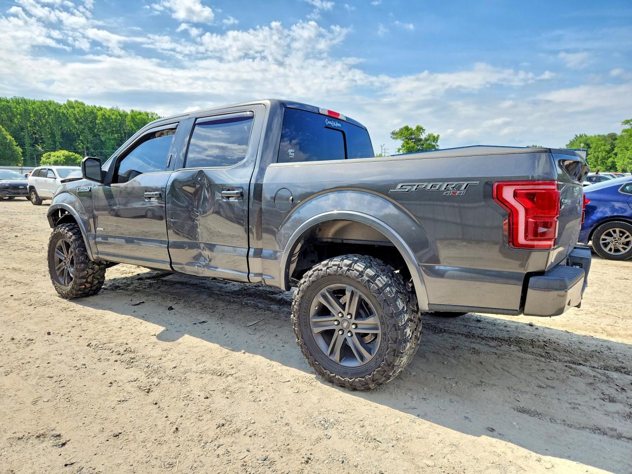 2015 Ford F150 Supercrew Серый vin: 1FTEW1EG8FFC57879