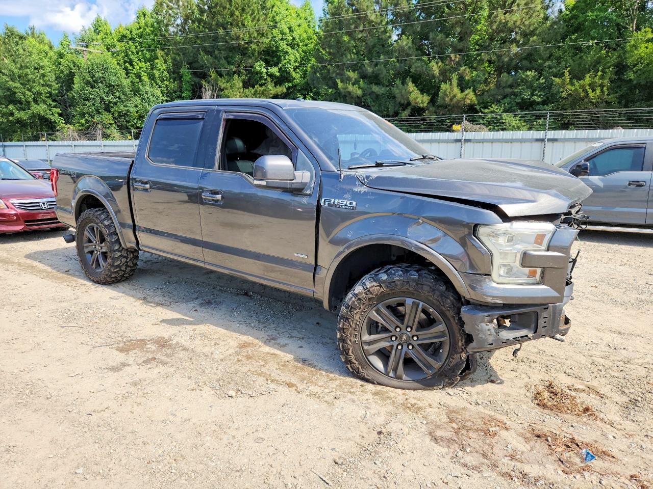 2015 Ford F150 Supercrew Серый vin: 1FTEW1EG8FFC57879