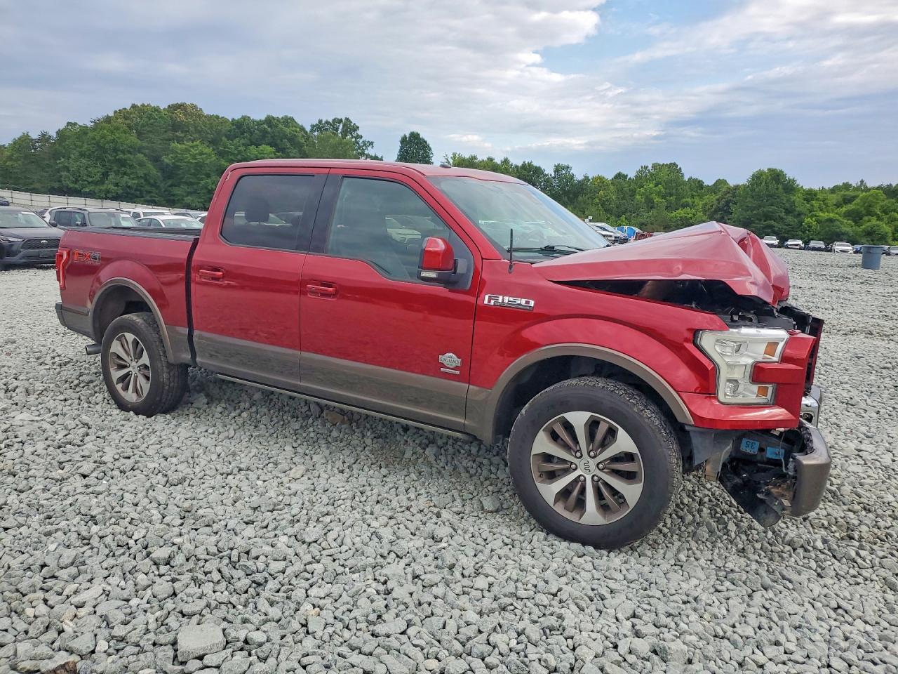 2015 Ford F150 Supercrew Red vin: 1FTEW1EG8FFC76352