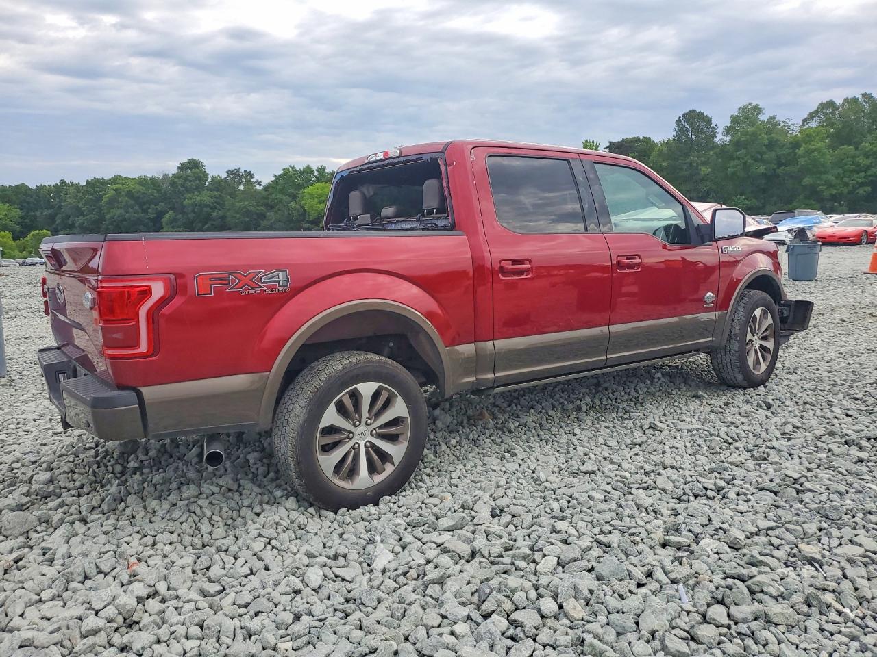 2015 Ford F150 Supercrew Red vin: 1FTEW1EG8FFC76352
