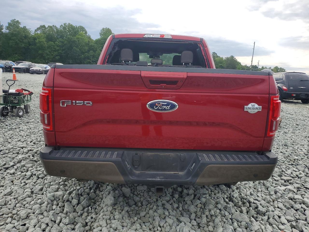 2015 Ford F150 Supercrew Red vin: 1FTEW1EG8FFC76352