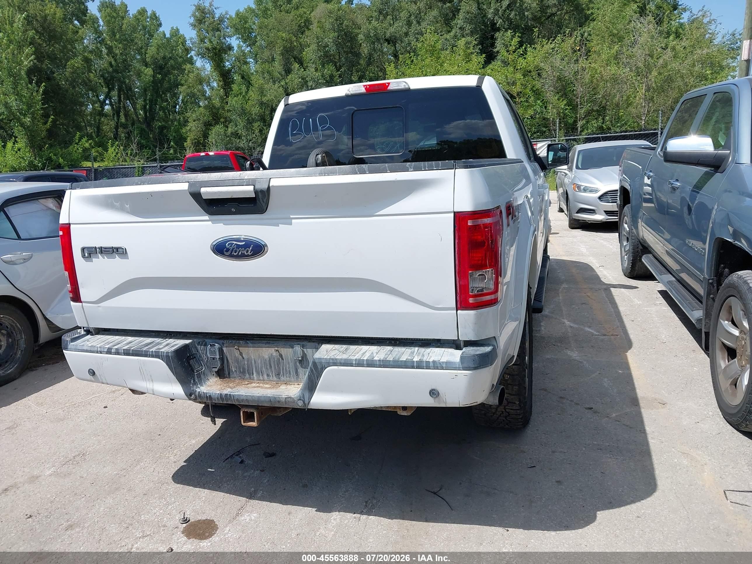 2015 Ford F-150 King Ranch/lariat/platinum/xl/xlt White vin: 1FTEW1EG8FKD42163