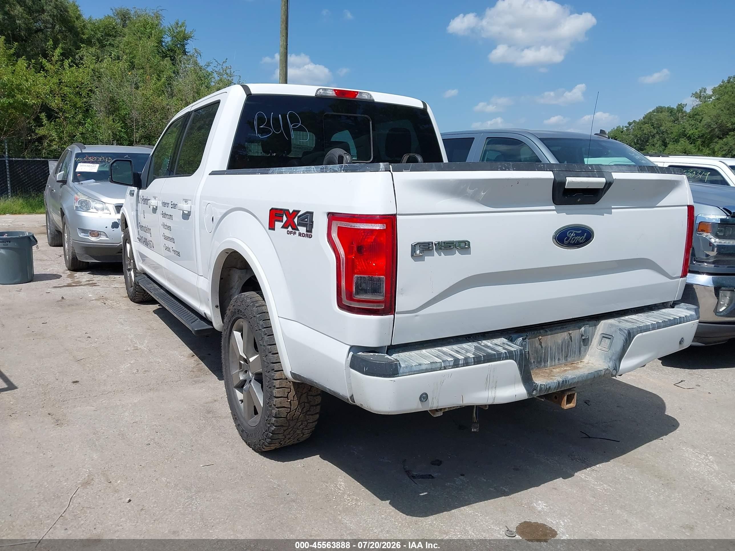 2015 Ford F-150 King Ranch/lariat/platinum/xl/xlt White vin: 1FTEW1EG8FKD42163