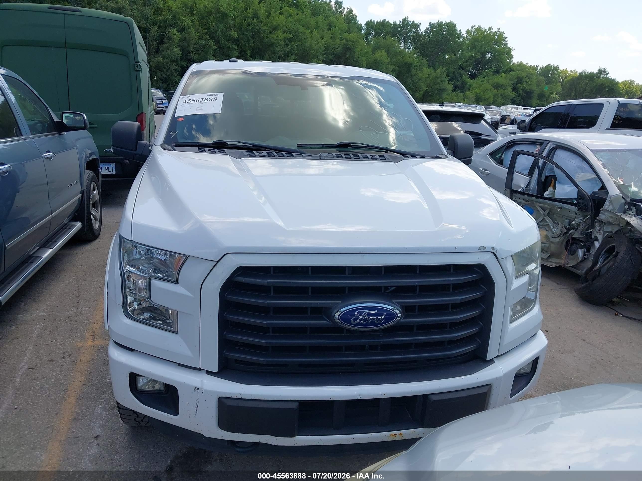 2015 Ford F-150 King Ranch/lariat/platinum/xl/xlt White vin: 1FTEW1EG8FKD42163