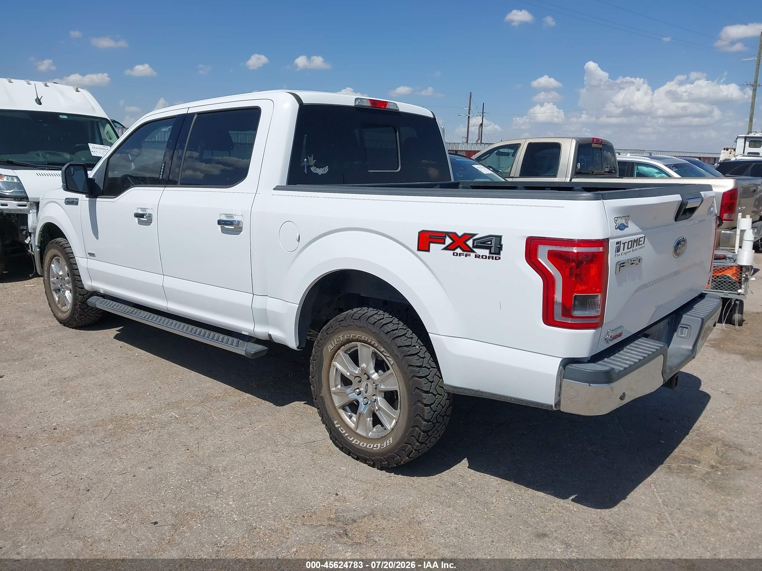 2015 Ford F-150 Xlt White vin: 1FTEW1EG8FKE03107