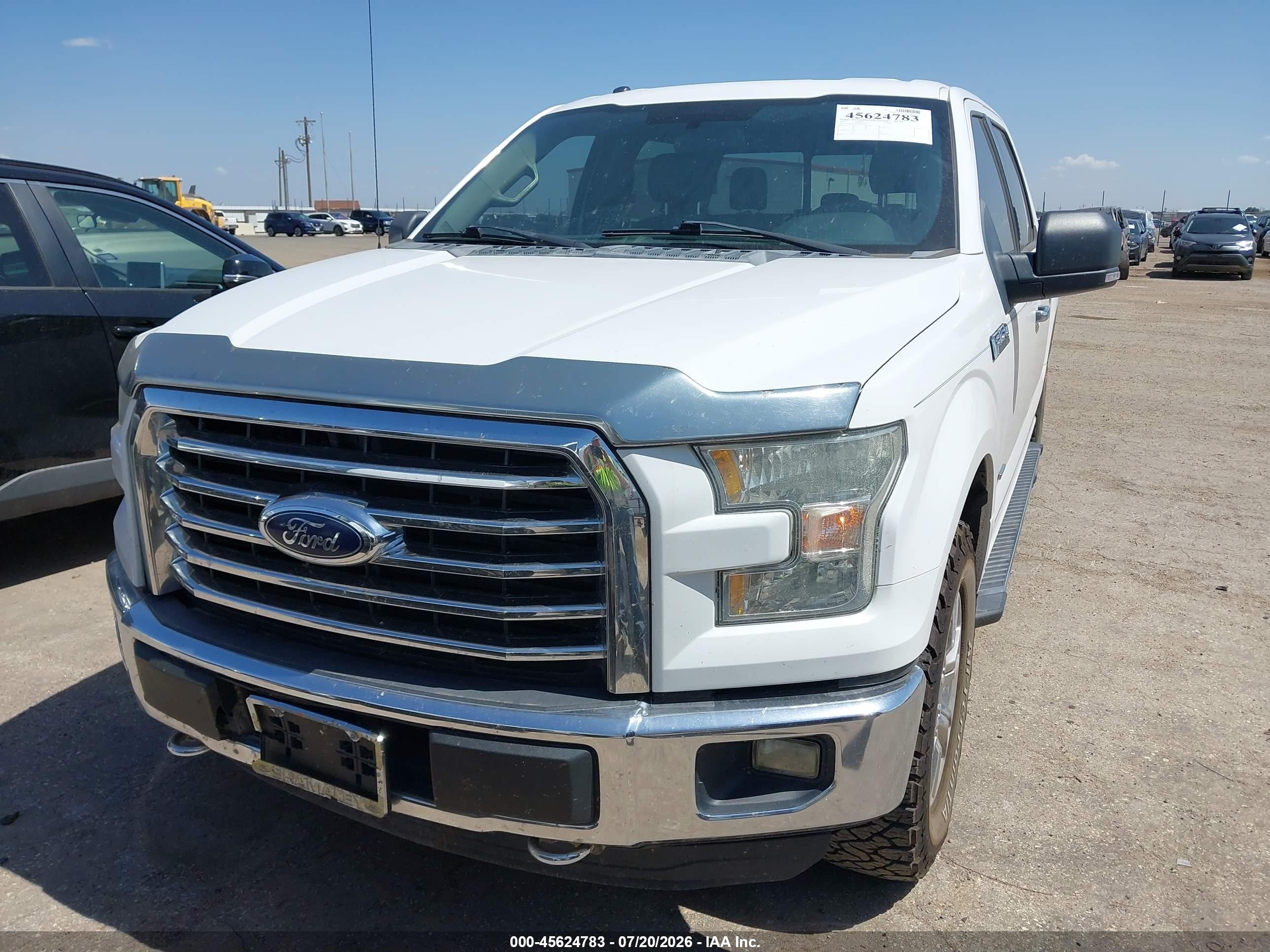 2015 Ford F-150 Xlt White vin: 1FTEW1EG8FKE03107
