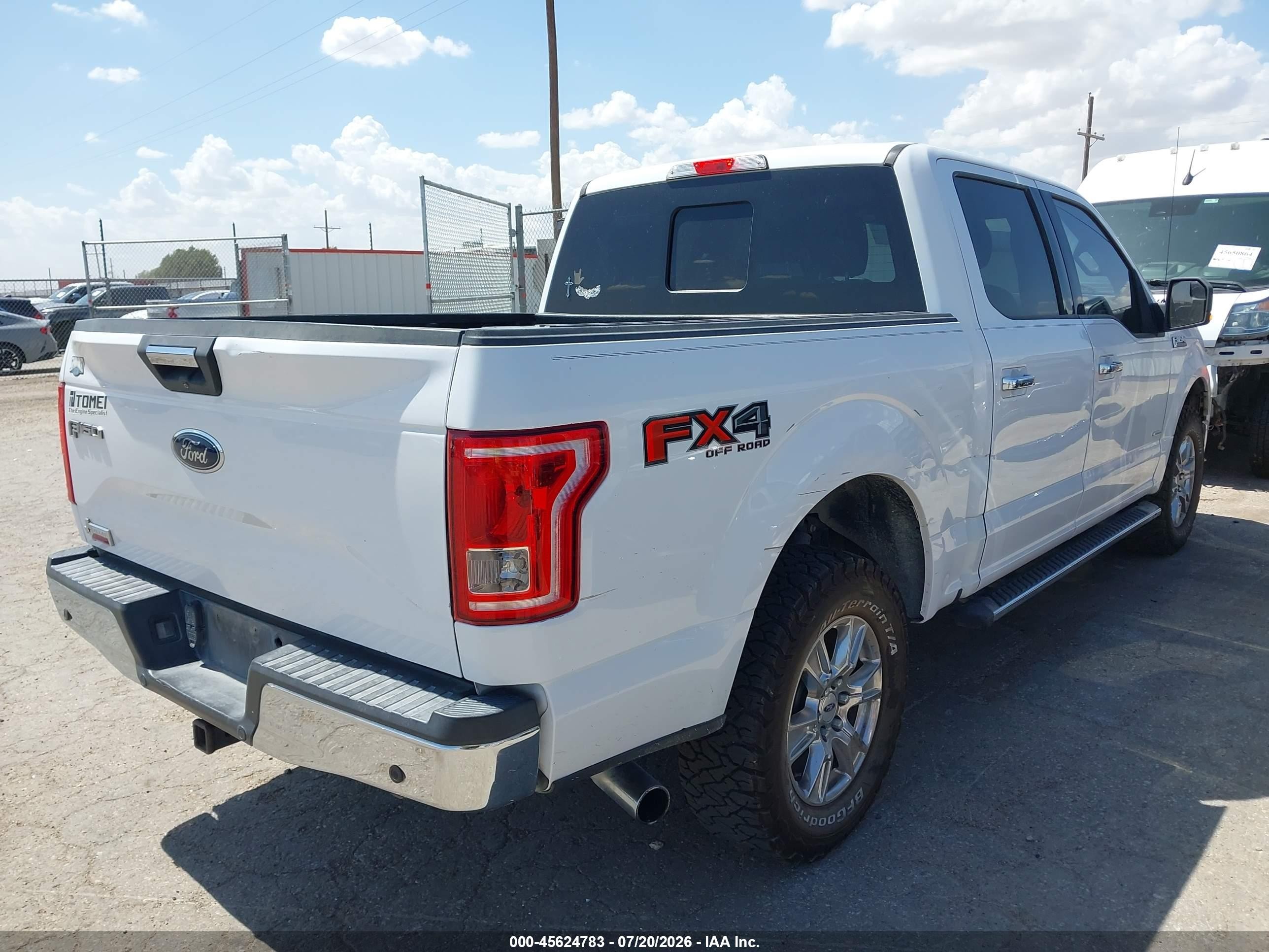 2015 Ford F-150 Xlt White vin: 1FTEW1EG8FKE03107