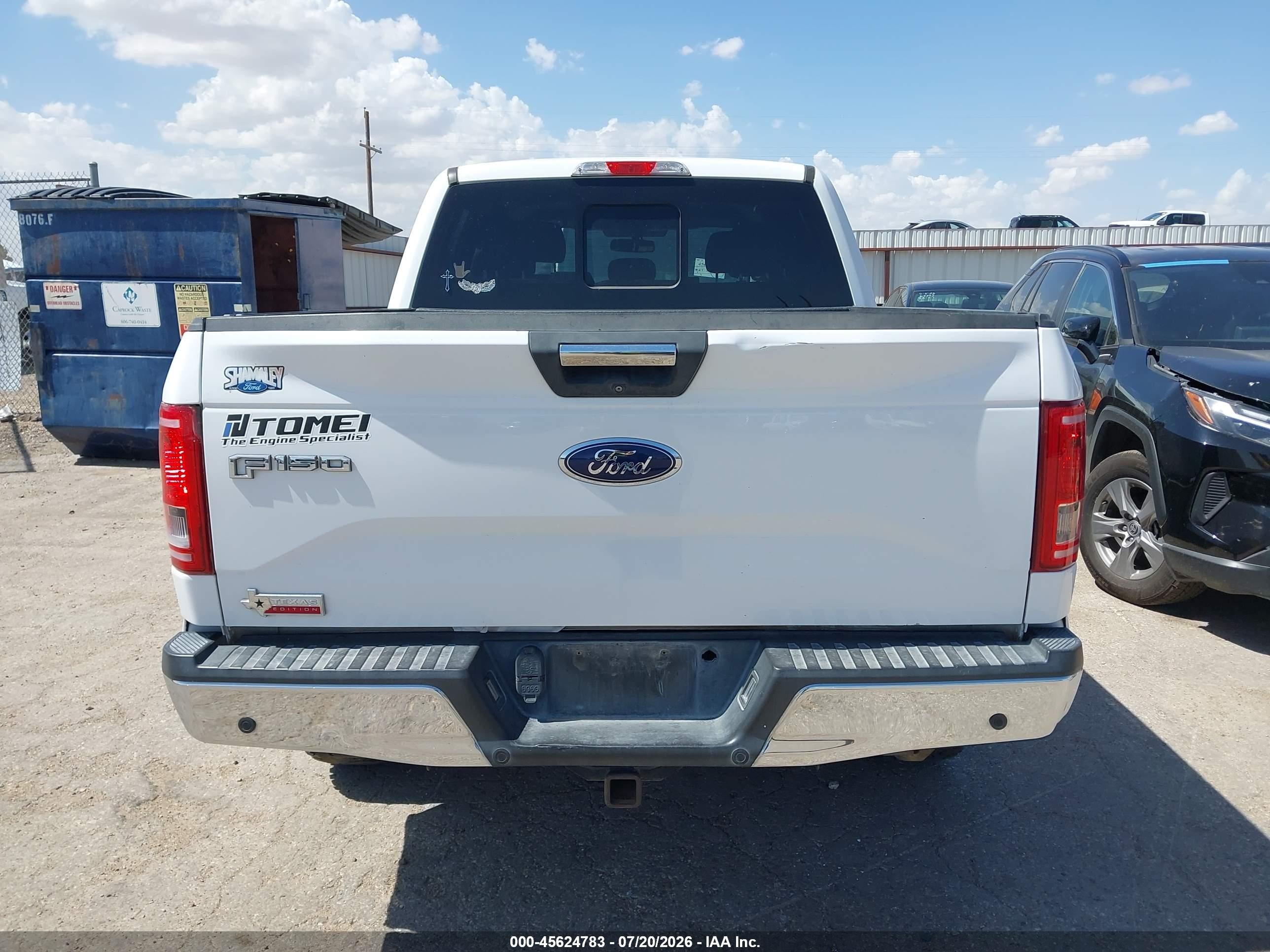 2015 Ford F-150 Xlt White vin: 1FTEW1EG8FKE03107