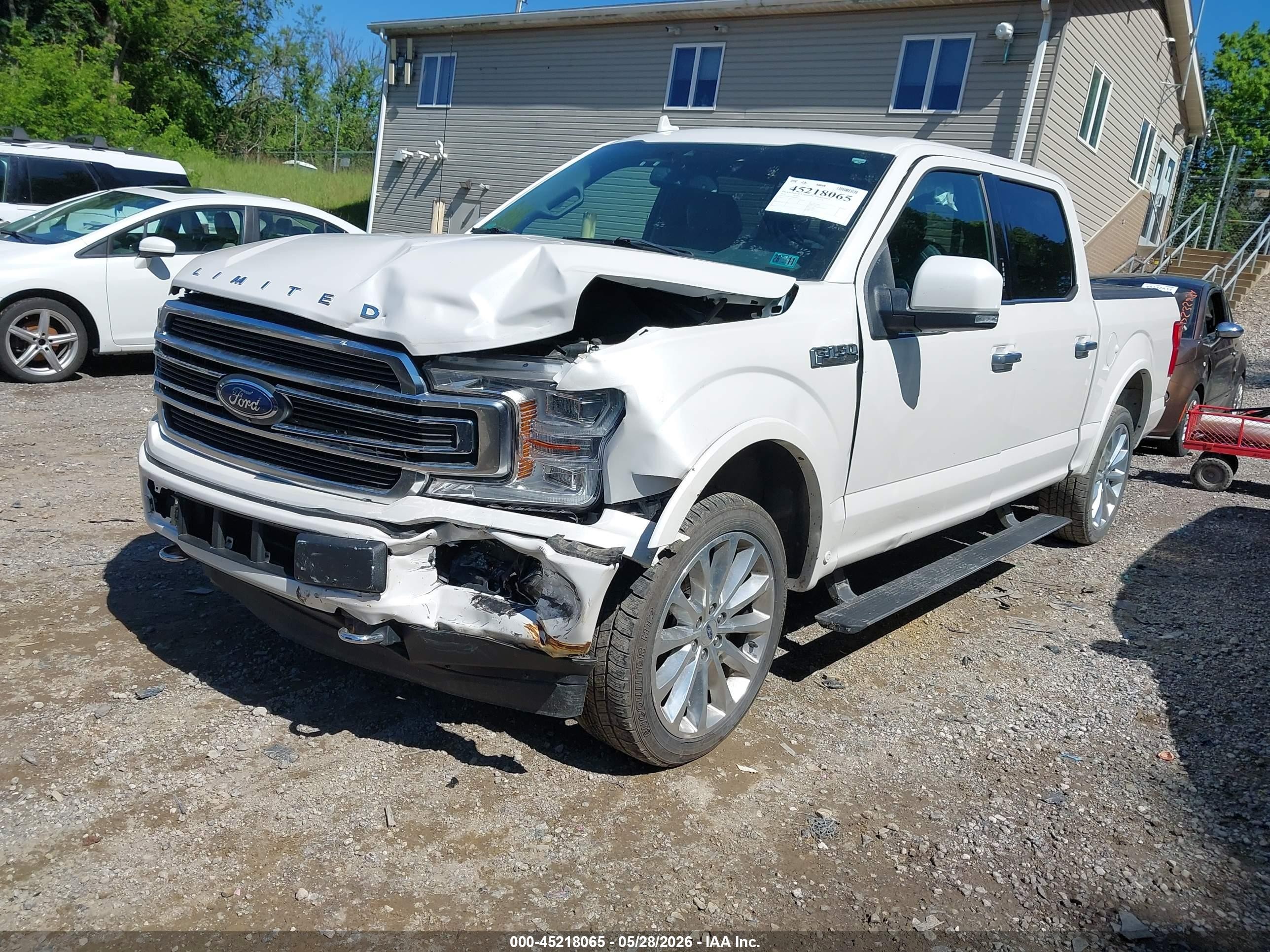 2018 Ford F-150 Limited White vin: 1FTEW1EG8JFB23737