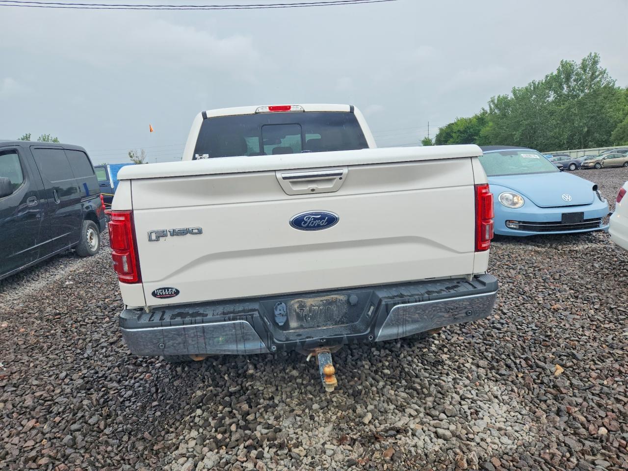 2015 Ford F150 Supercrew White vin: 1FTEW1EG9FFA05039