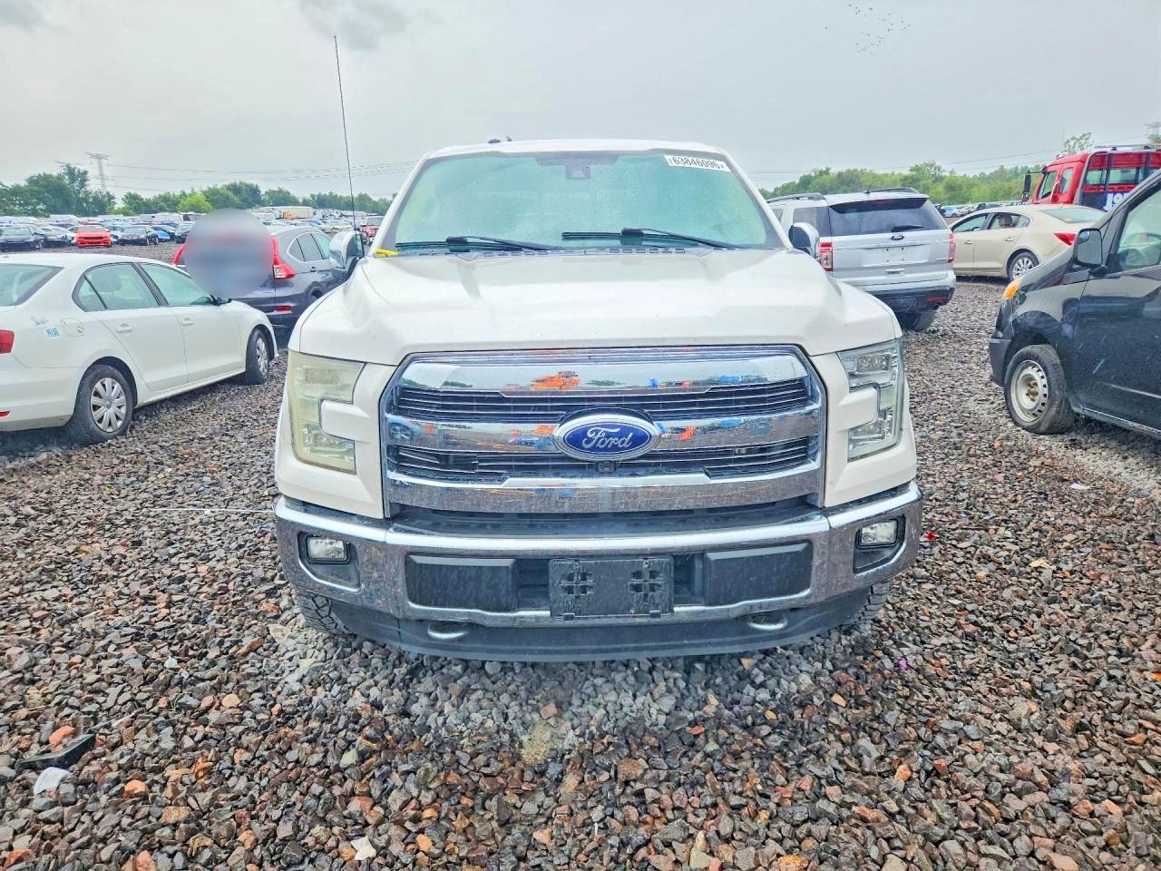 2015 Ford F150 Supercrew White vin: 1FTEW1EG9FFA05039