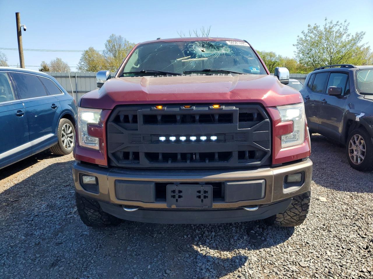 2015 Ford F150 Supercrew Burgundy vin: 1FTEW1EG9FFB53627