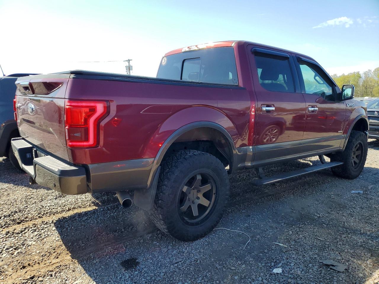 2015 Ford F150 Supercrew Burgundy vin: 1FTEW1EG9FFB53627