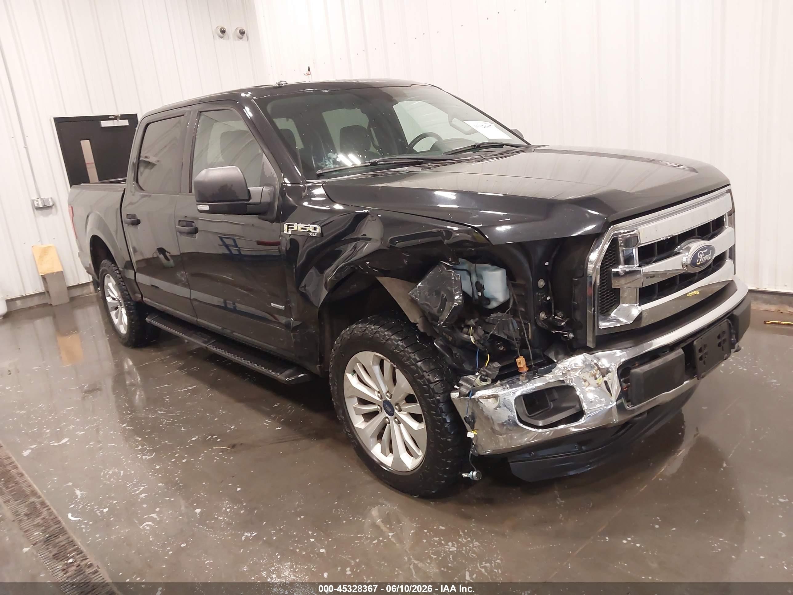 2015 Ford F-150 Xlt Black vin: 1FTEW1EG9FFB79659