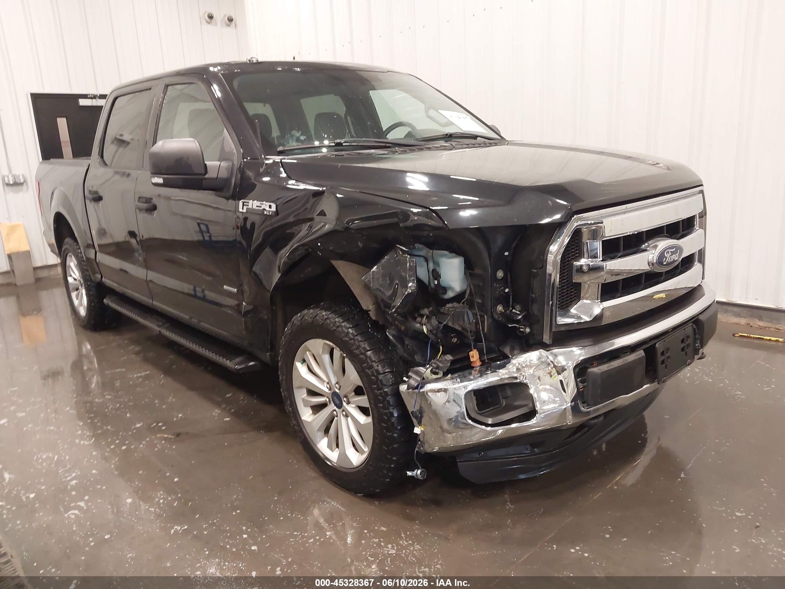 2015 Ford F-150 Xlt Black vin: 1FTEW1EG9FFB79659