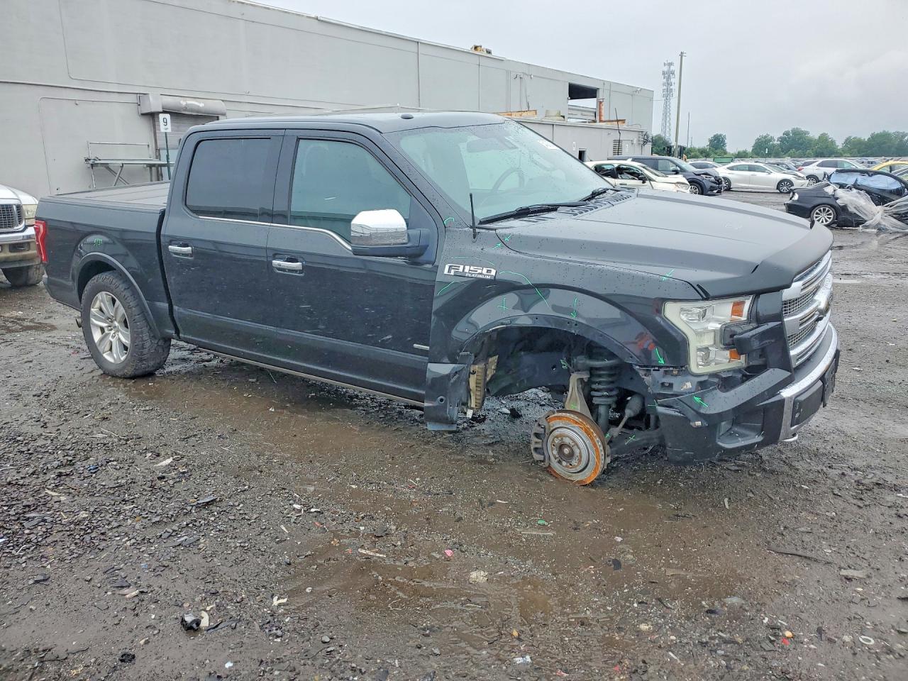 2015 Ford F150 Supercrew Black vin: 1FTEW1EG9FFB80391