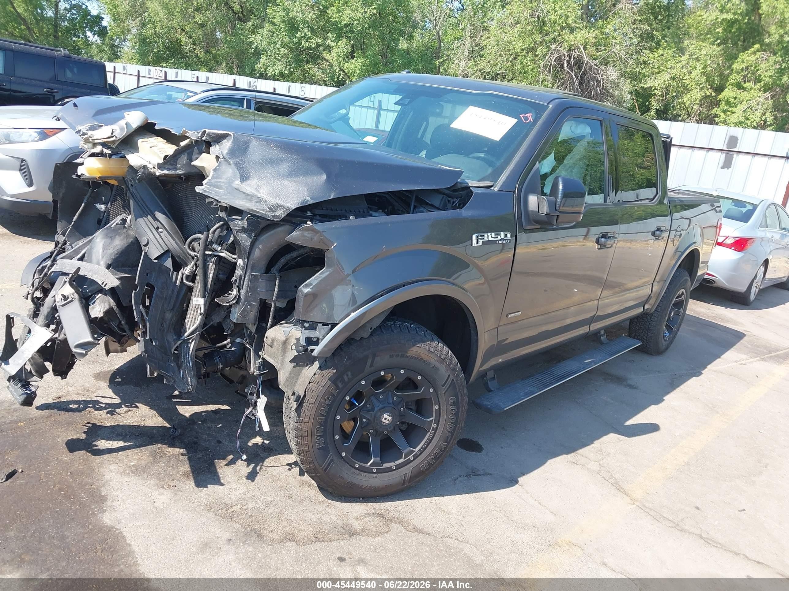 2015 Ford F-150 King Ranch/lariat/platinum/xl/xlt Gray vin: 1FTEW1EG9FFC24177
