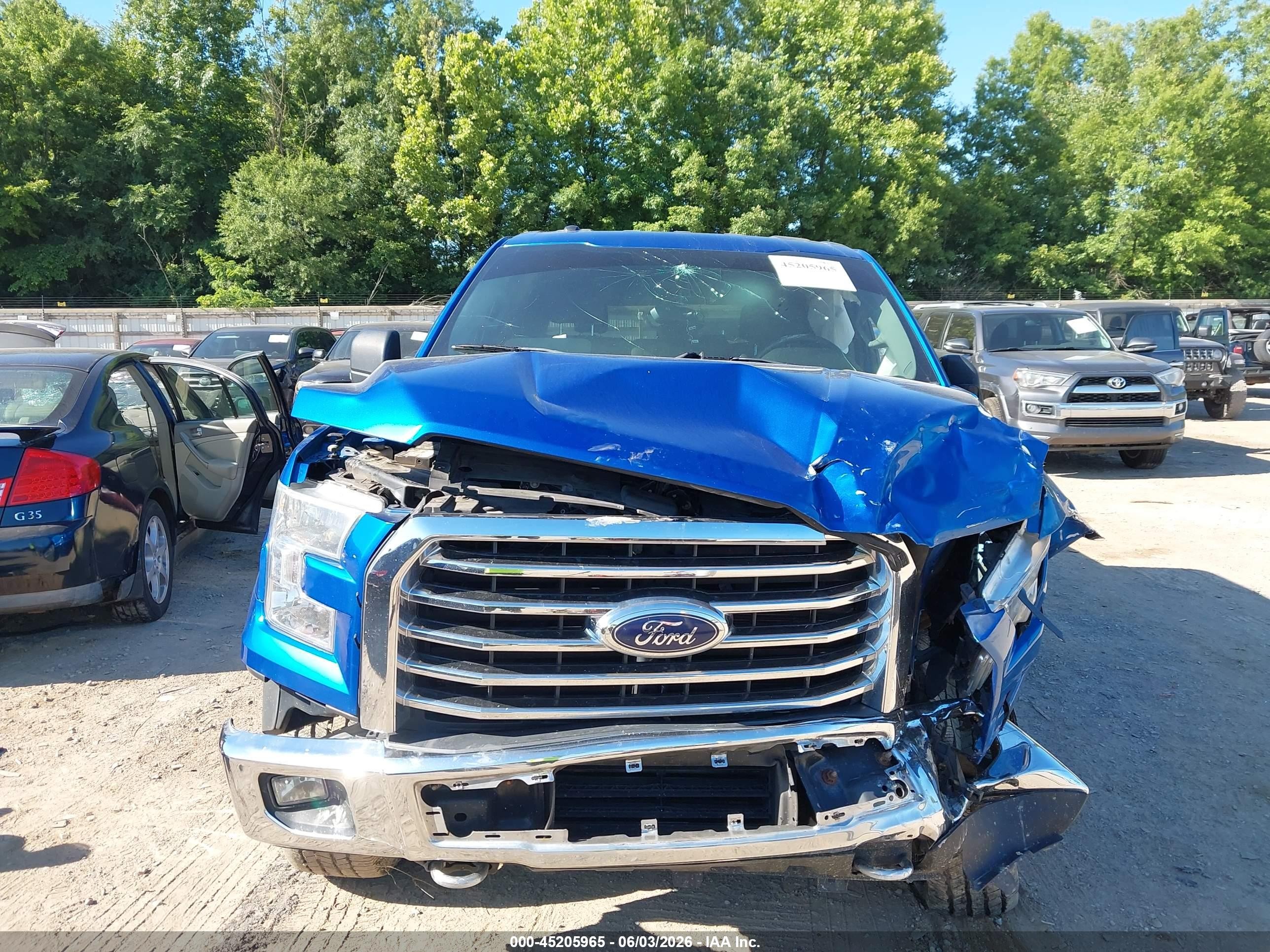 2015 Ford F-150 Xlt Blue vin: 1FTEW1EG9FFC71516