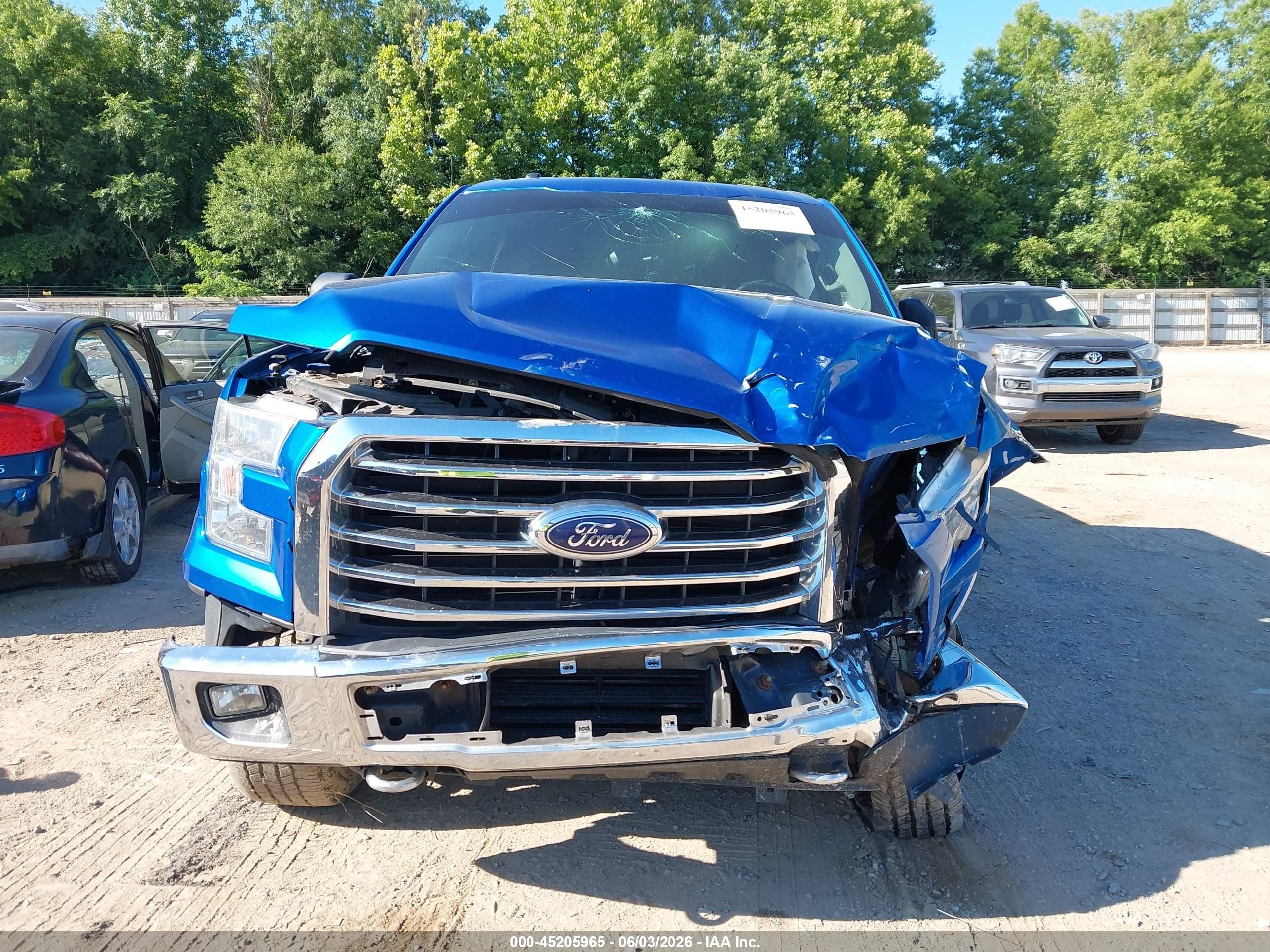 2015 Ford F-150 Xlt Blue vin: 1FTEW1EG9FFC71516