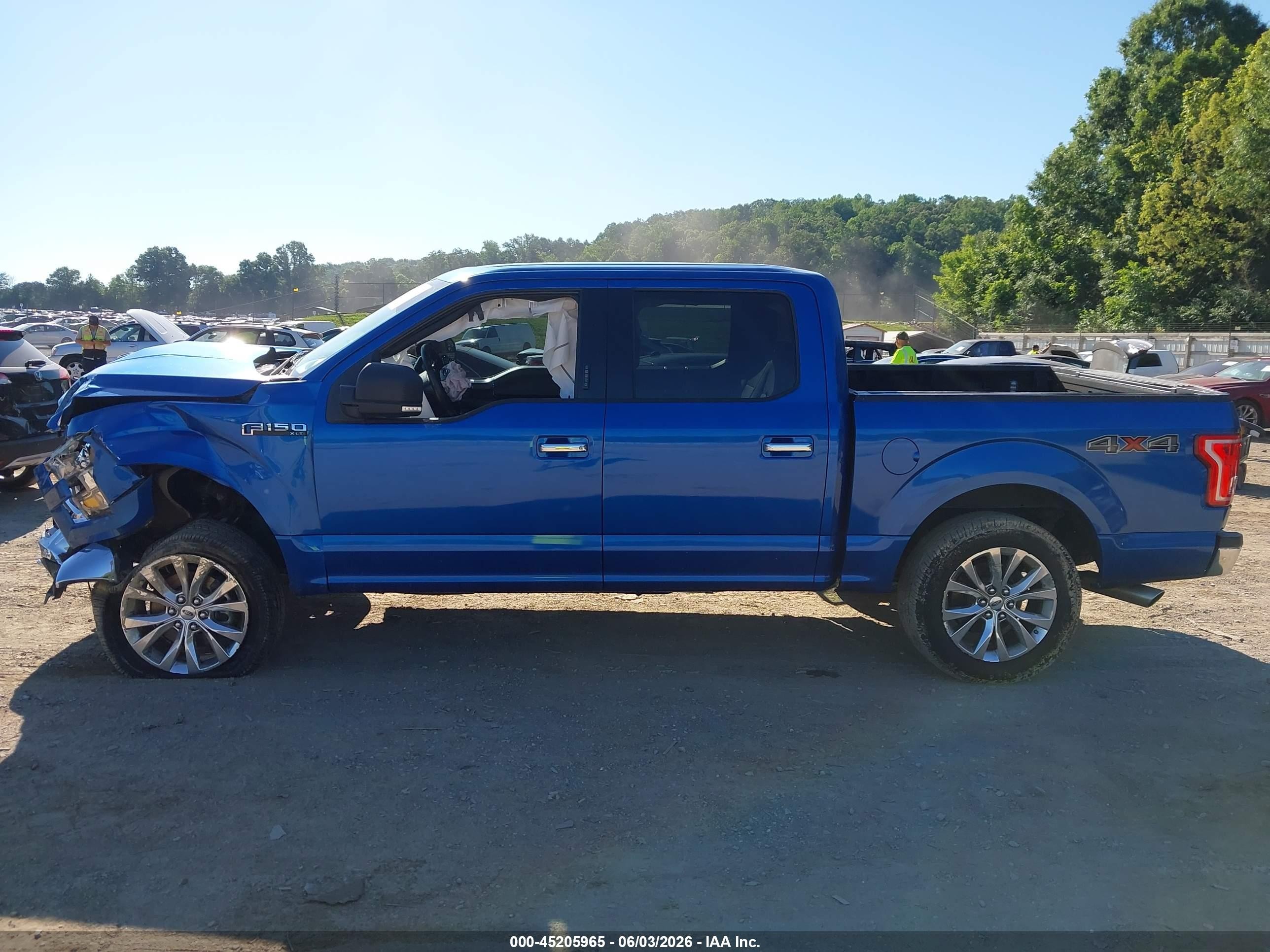 2015 Ford F-150 Xlt Blue vin: 1FTEW1EG9FFC71516