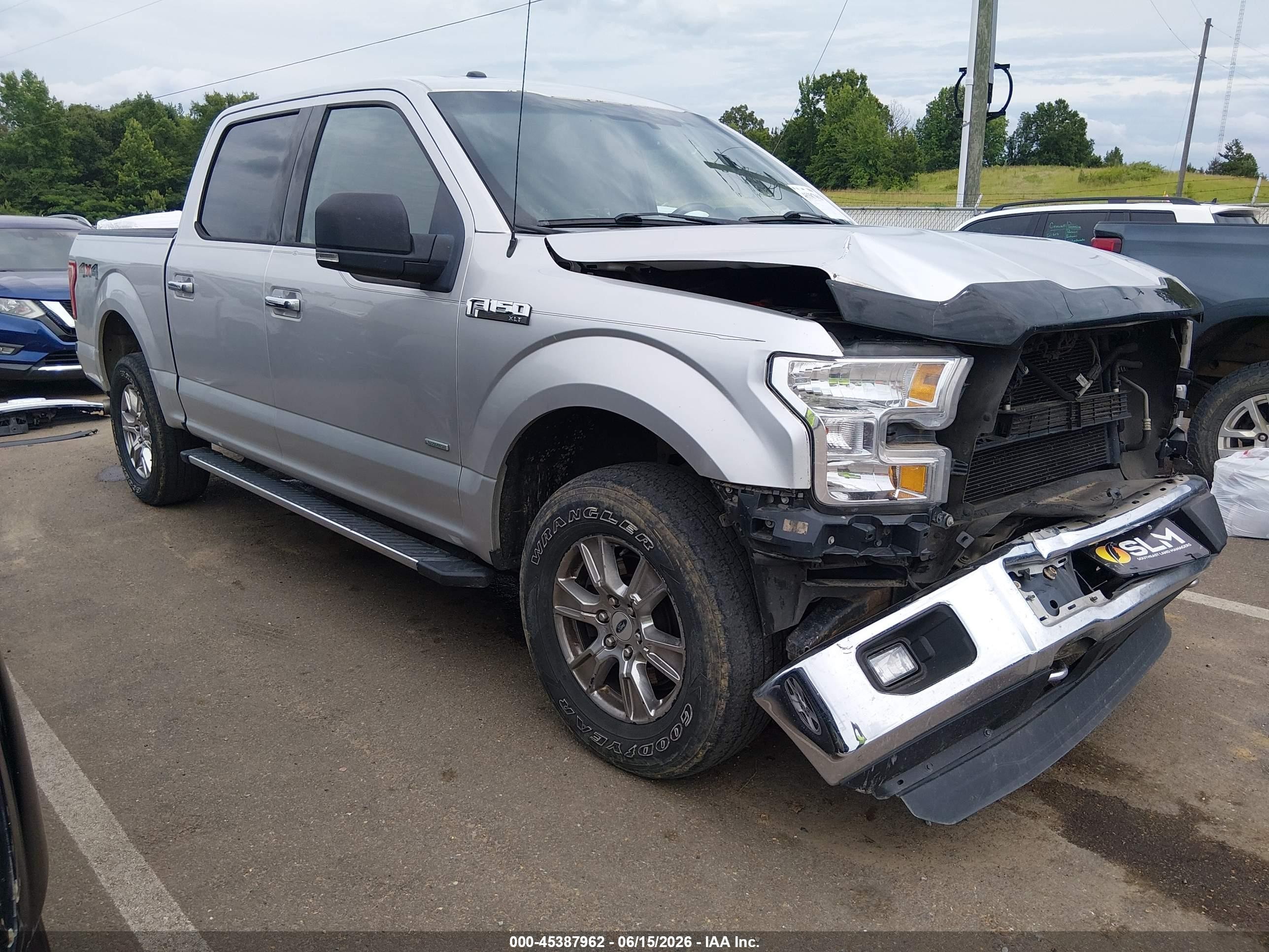 2015 Ford F-150 Xlt Silver vin: 1FTEW1EG9FKD16042