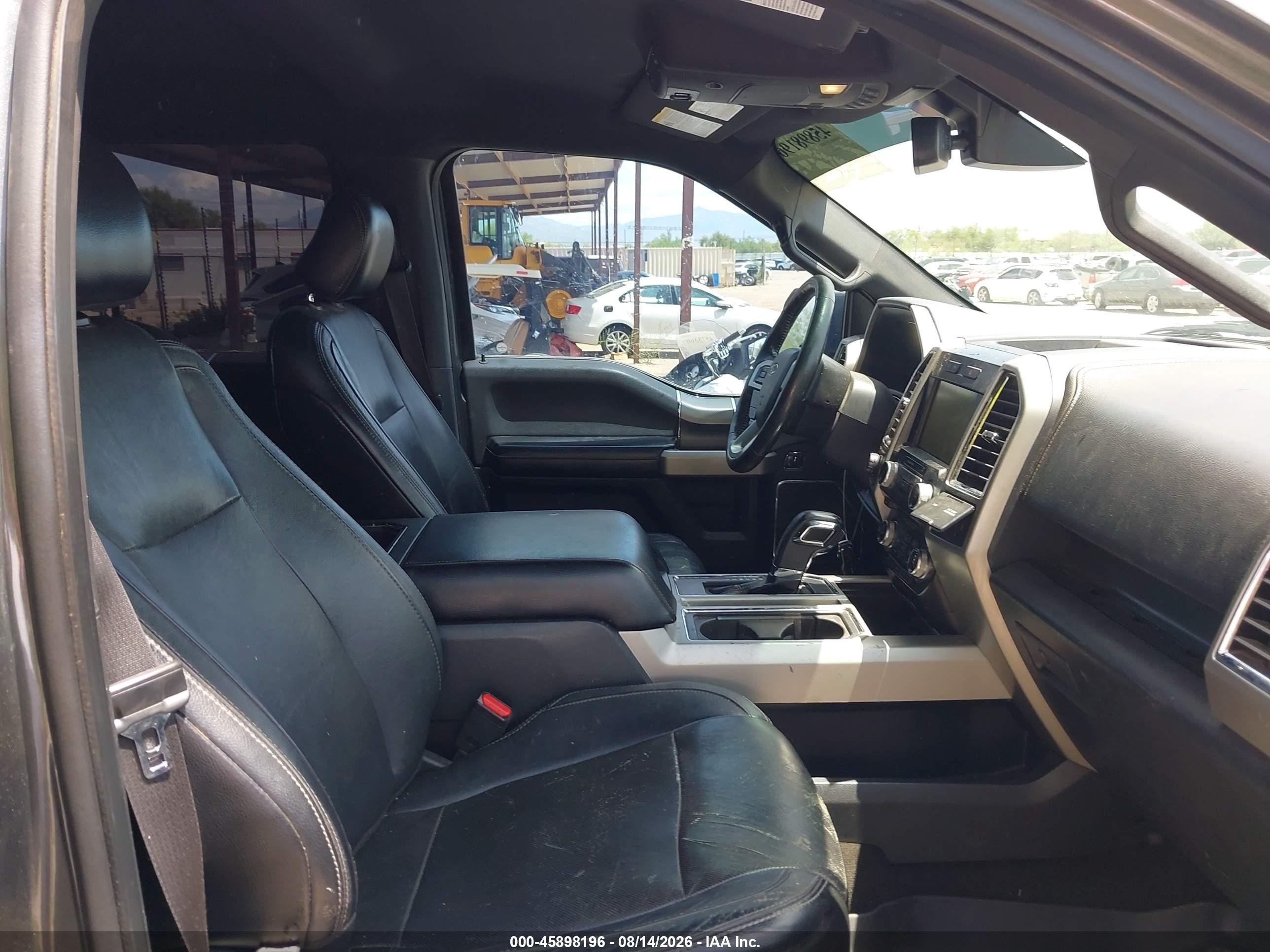 2015 Ford F-150 Lariat Gray vin: 1FTEW1EG9FKD78654