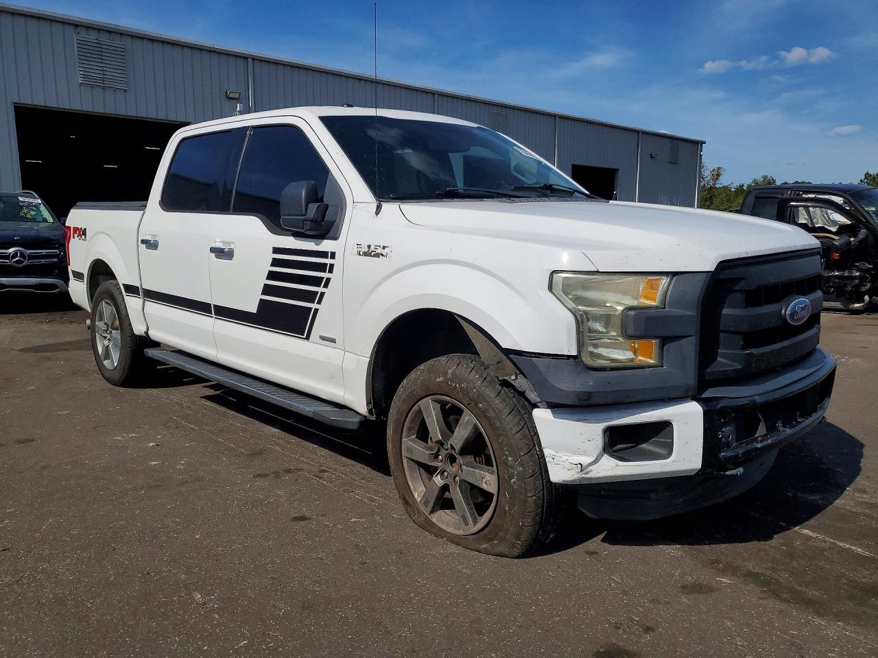2015 Ford F150 Supercrew White vin: 1FTEW1EG9FKD85149