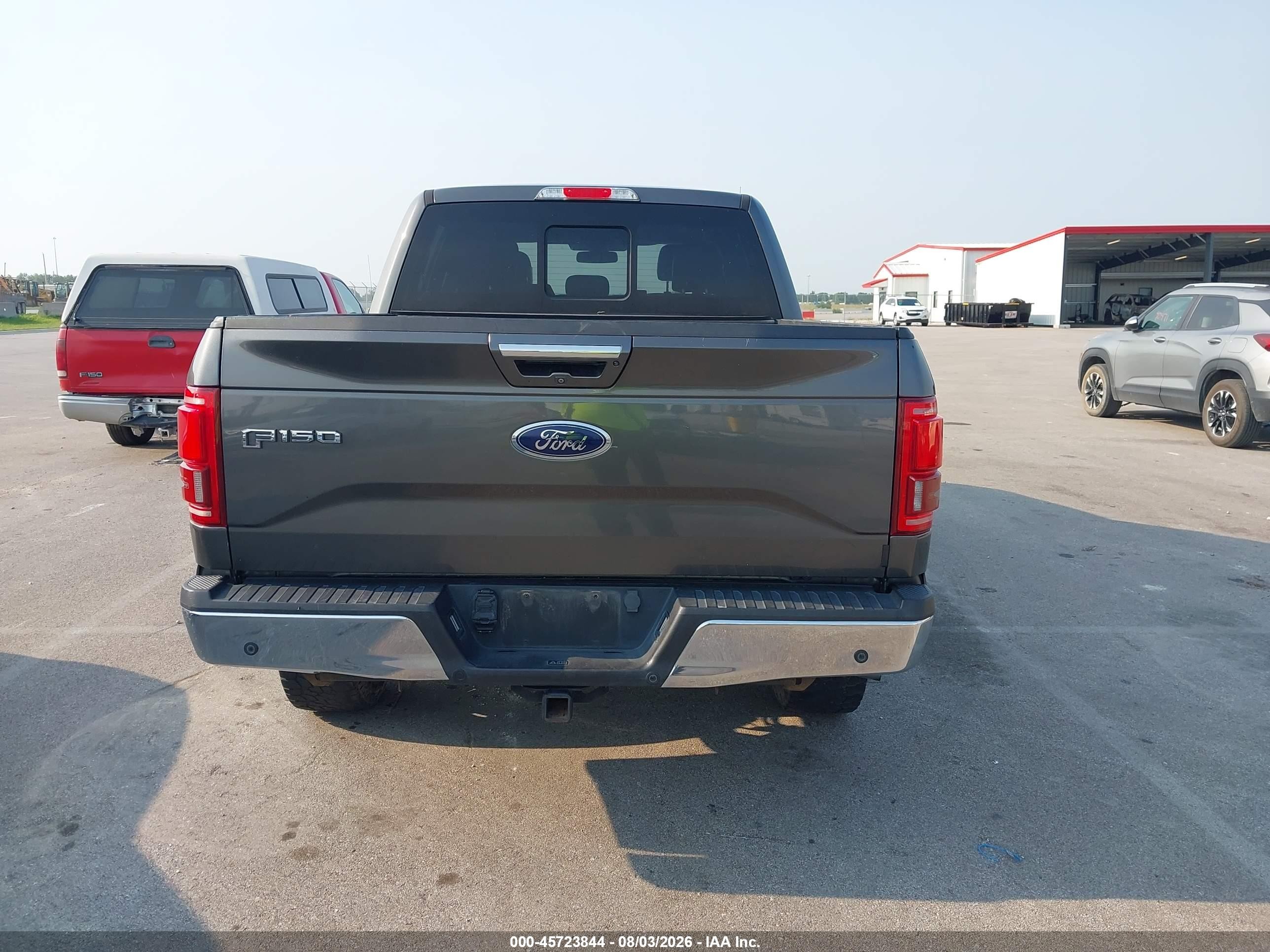 2015 Ford F-150 Lariat Gray vin: 1FTEW1EG9FKE48119