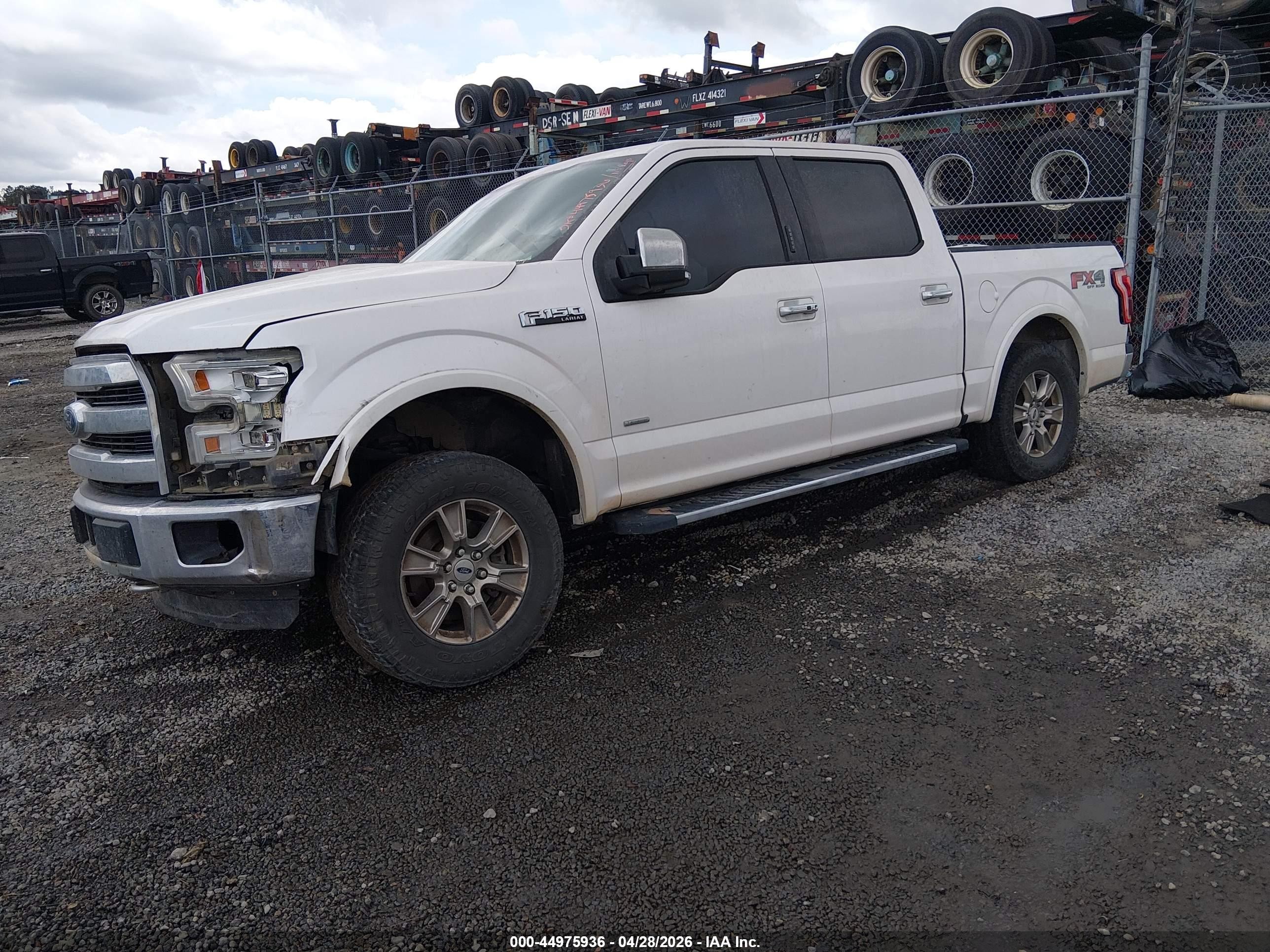 2015 Ford F-150 Lariat Белый vin: 1FTEW1EG9FKE98423