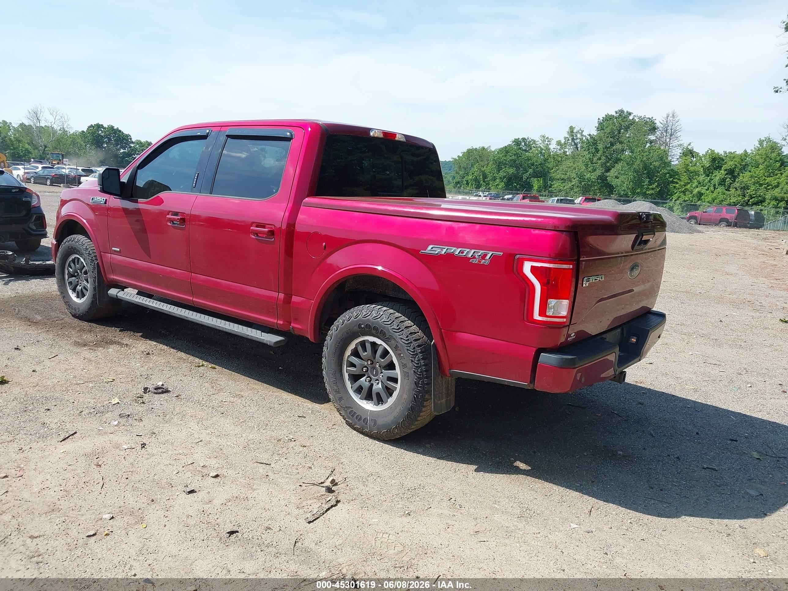 2016 Ford F-150 Xlt Красный vin: 1FTEW1EG9GFA94029