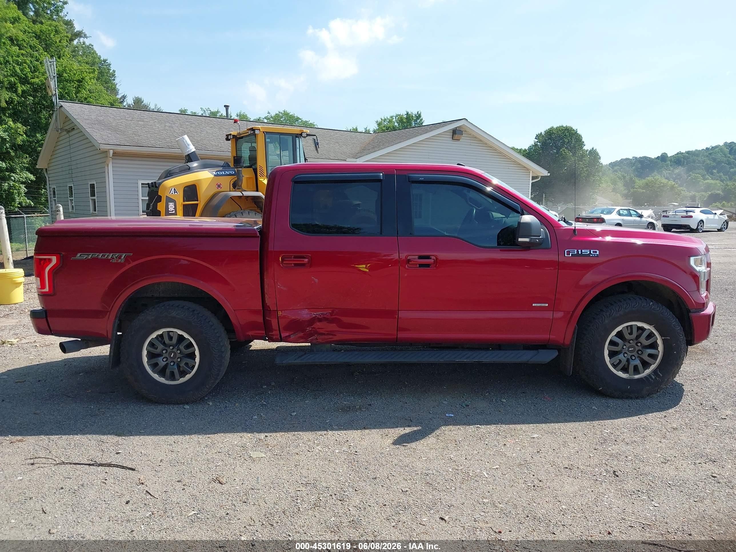 2016 Ford F-150 Xlt Красный vin: 1FTEW1EG9GFA94029