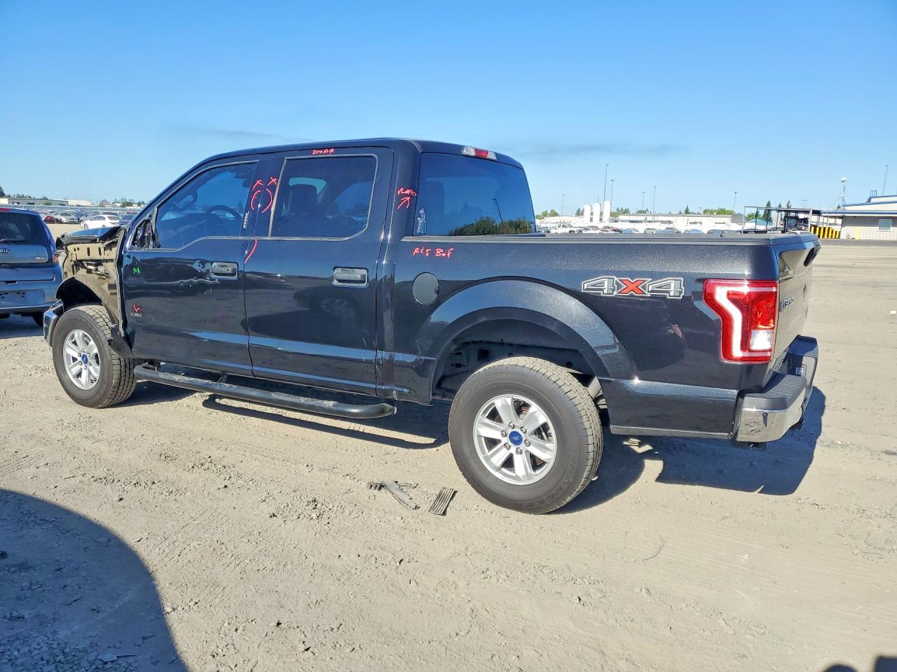 2015 Ford F150 Supercrew Black vin: 1FTEW1EGXFFA16809