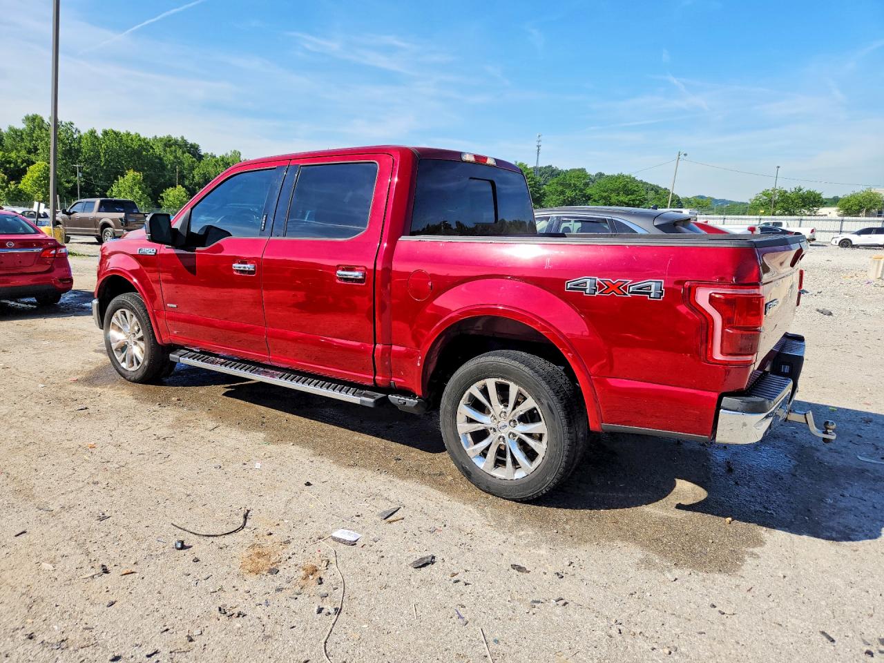 2015 Ford F150 Supercrew Red vin: 1FTEW1EGXFFA52032