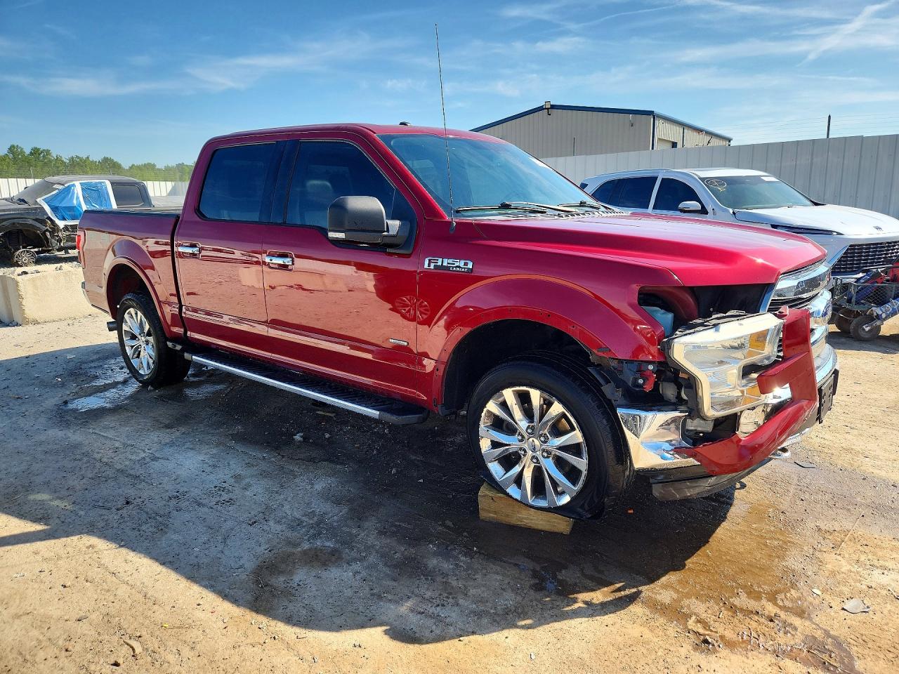 2015 Ford F150 Supercrew Red vin: 1FTEW1EGXFFA52032