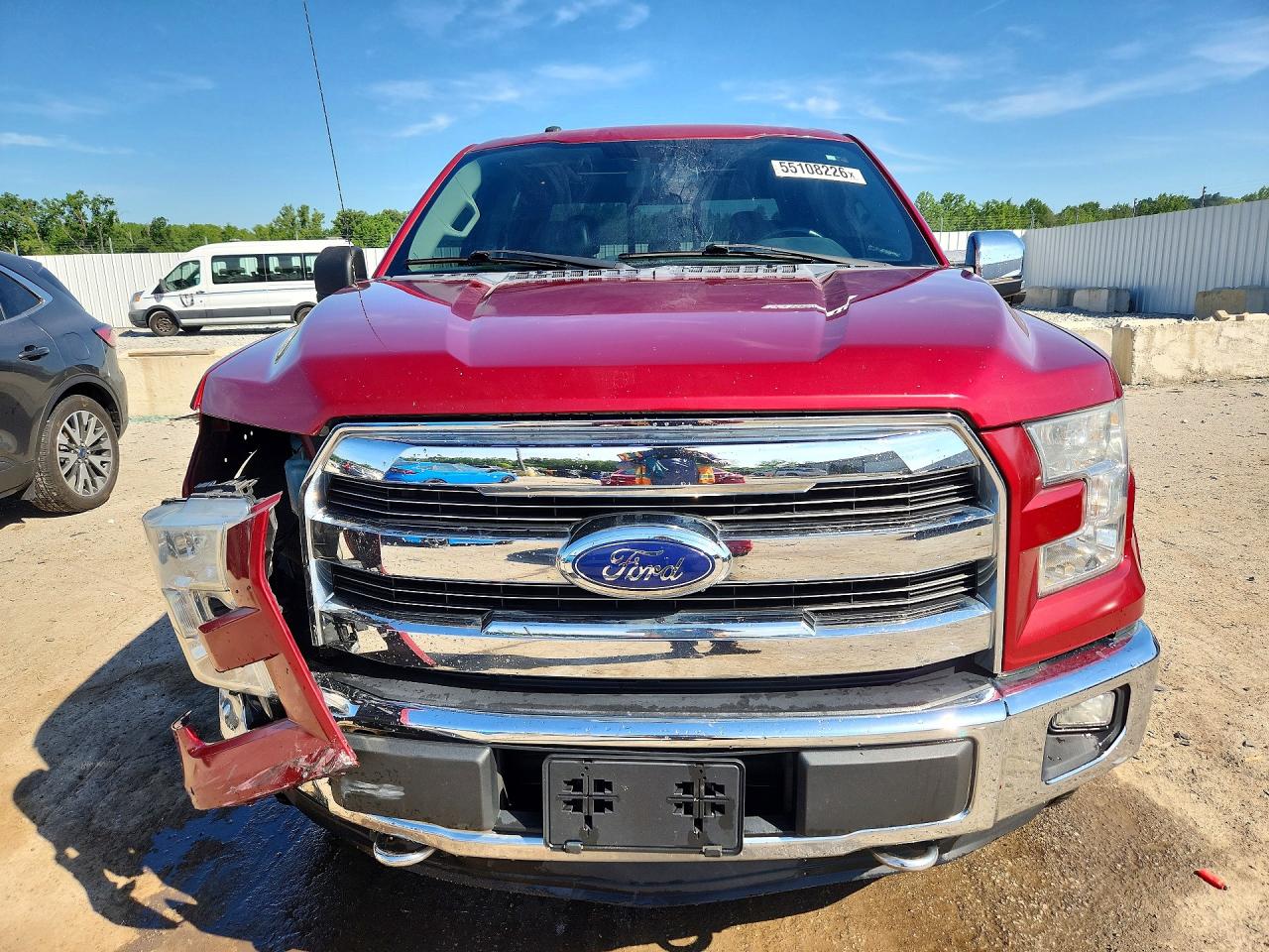 2015 Ford F150 Supercrew Red vin: 1FTEW1EGXFFA52032