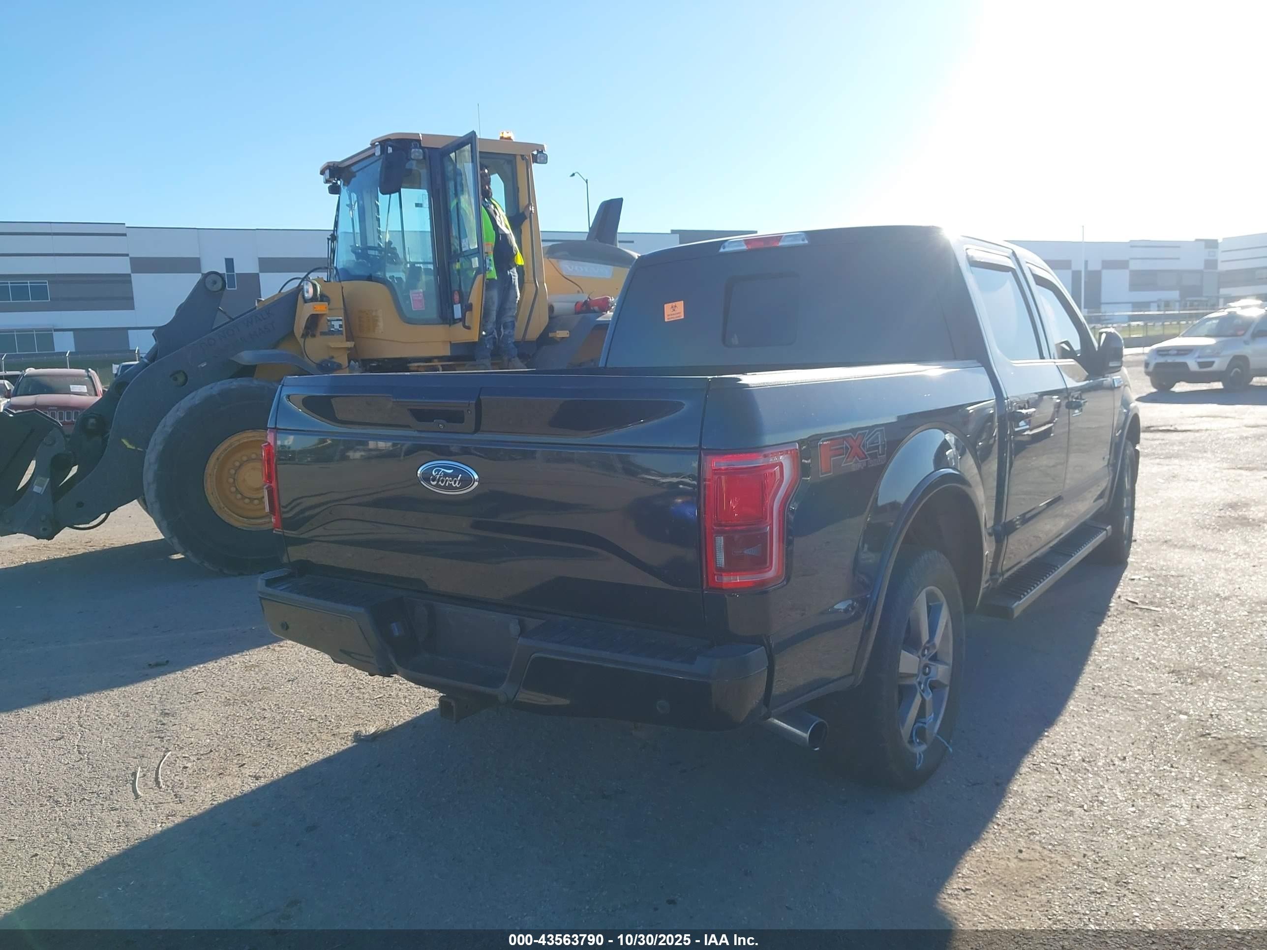 2015 Ford F-150 Lariat Black vin: 1FTEW1EGXFFB11550