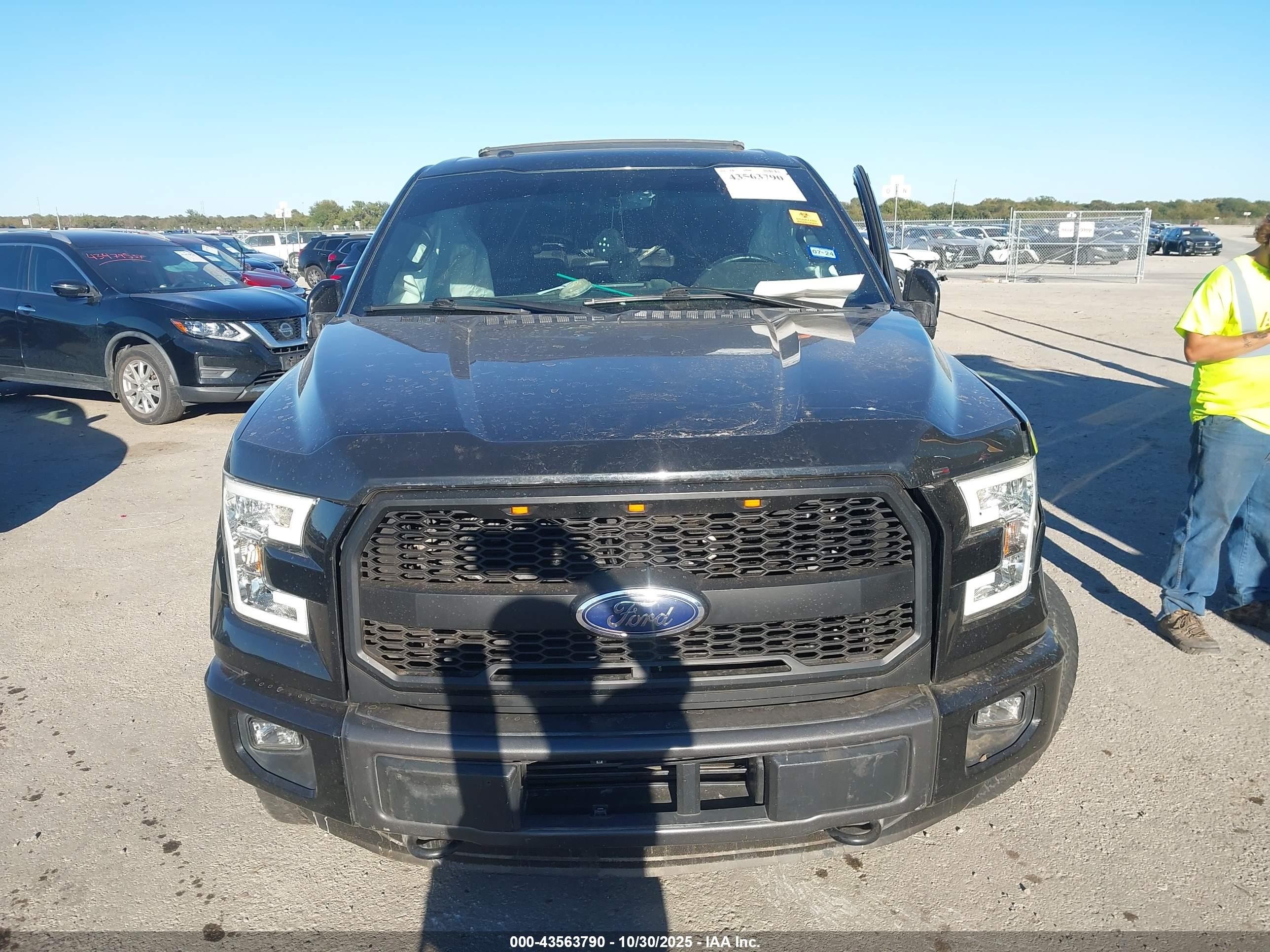 2015 Ford F-150 Lariat Black vin: 1FTEW1EGXFFB11550