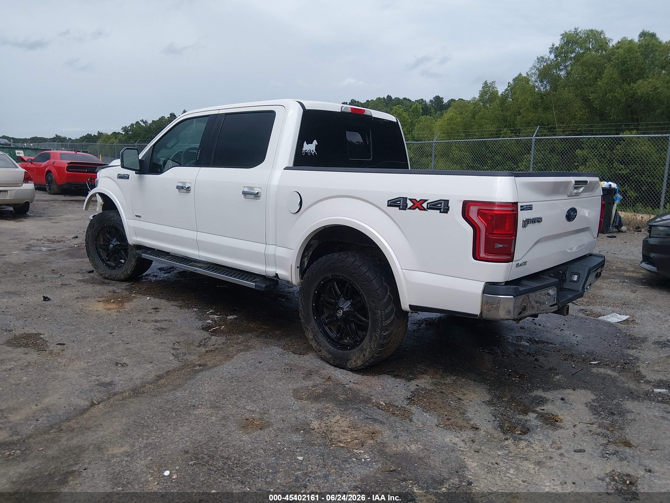 2015 Ford F-150 King Ranch/lariat/platinum/xl/xlt White vin: 1FTEW1EGXFFB47223